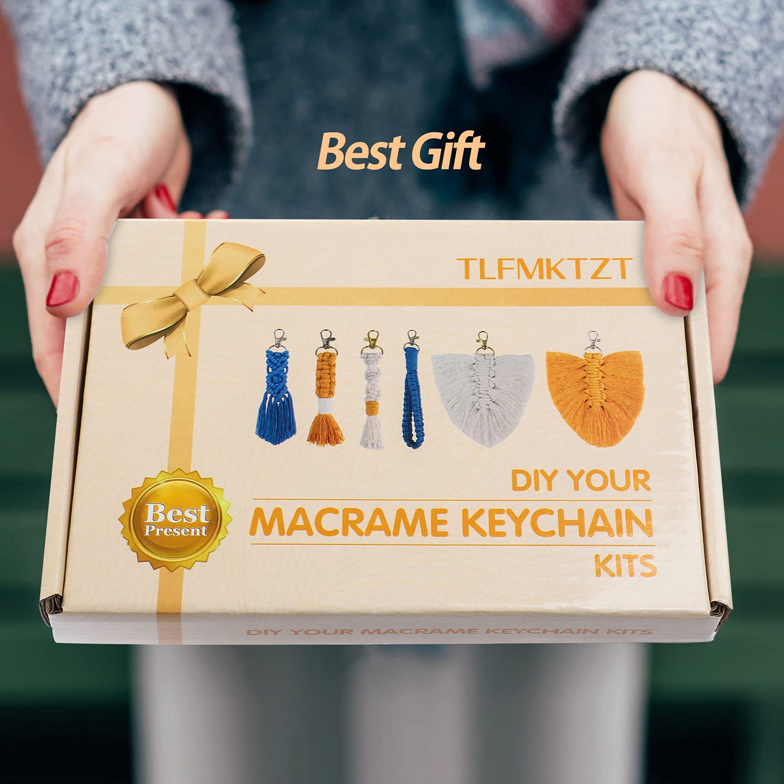 Amazon.co.jp: マクラメキット 6セット マクラメキーチェーン DIY