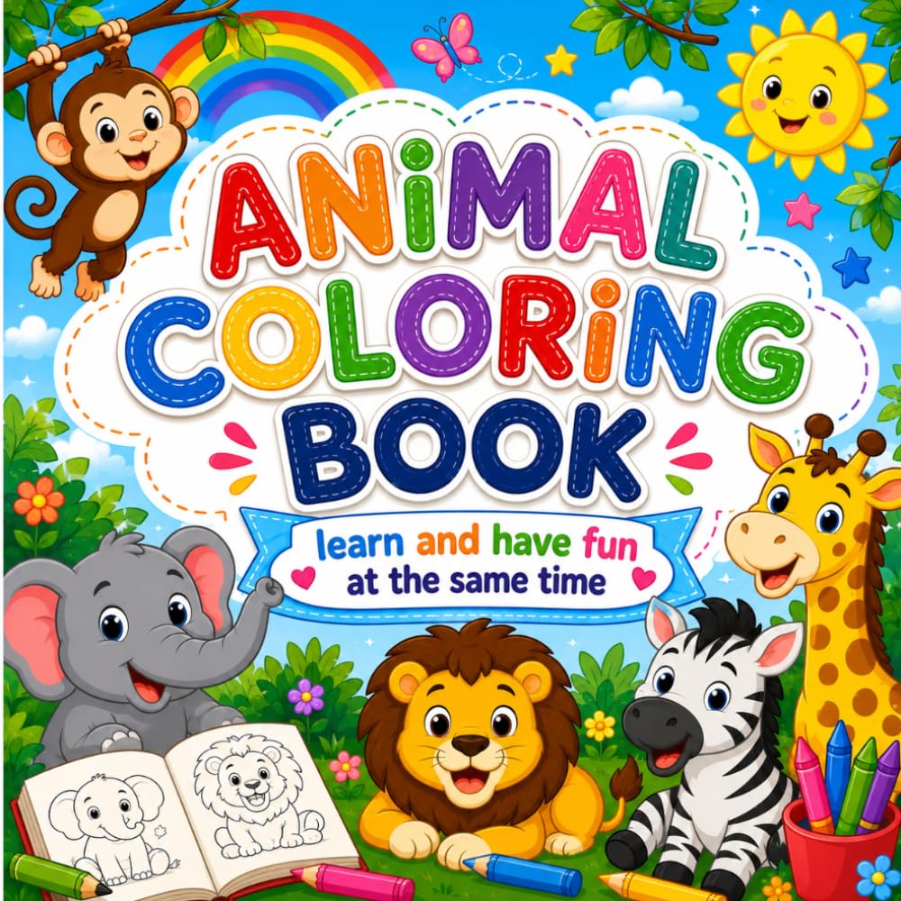 Animal Coloring Book: learn and have fun at the same time