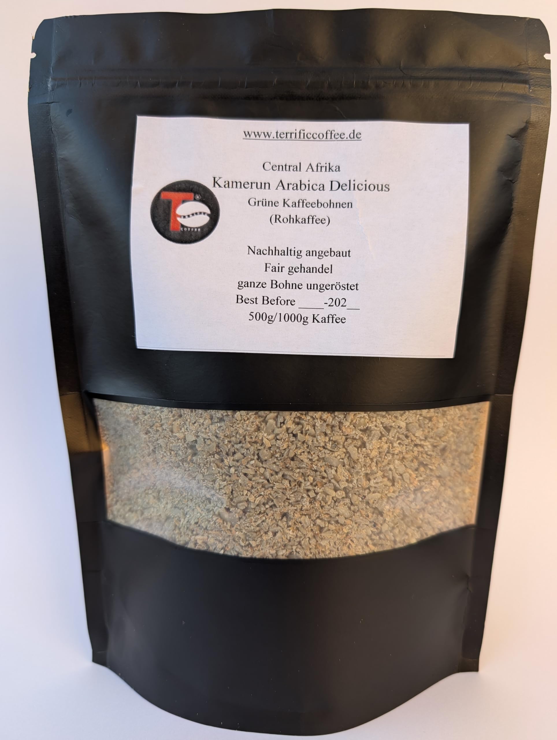 Terrific Coffee - Grüner Kaffee gemahlen - Rohkaffee Kamerun Green Coffee 1kg Diät-Drinks
