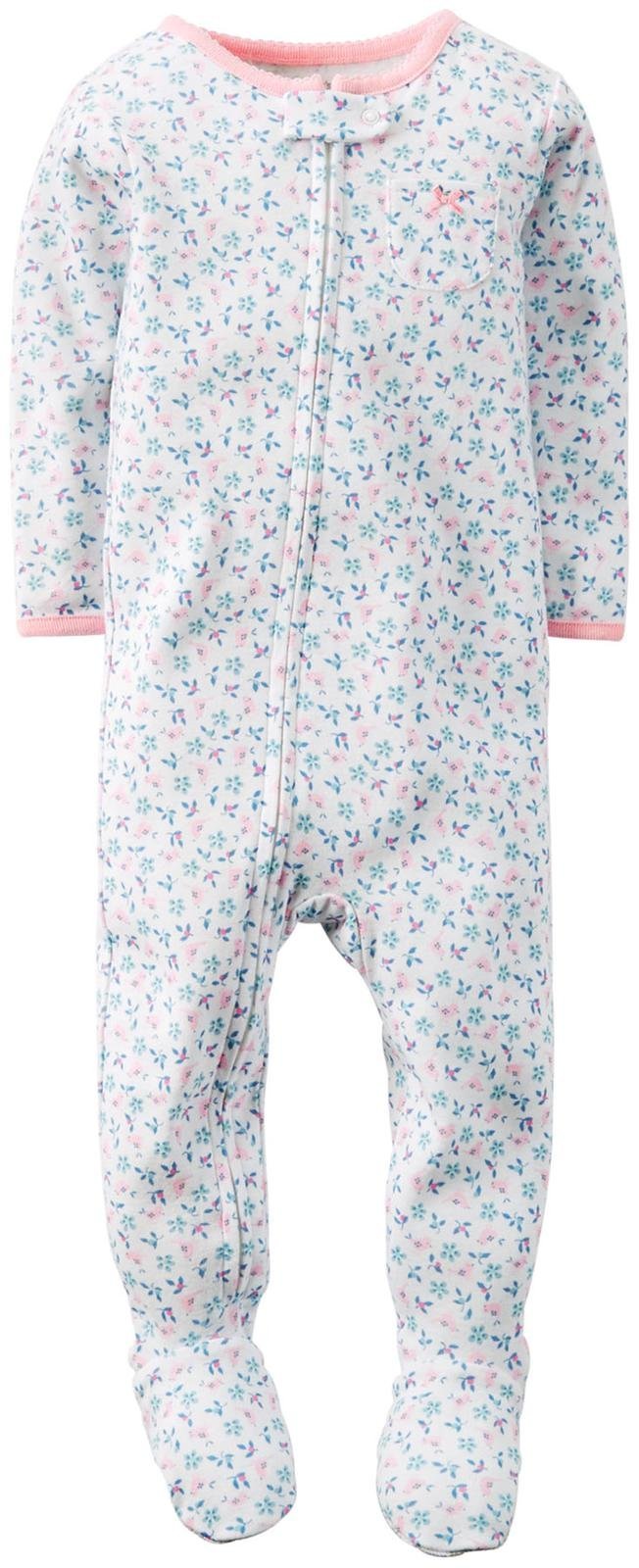 Carter's Little Girls' 3 Piece PJ Set (Toddler/Kid) - Floral Birds - 5T