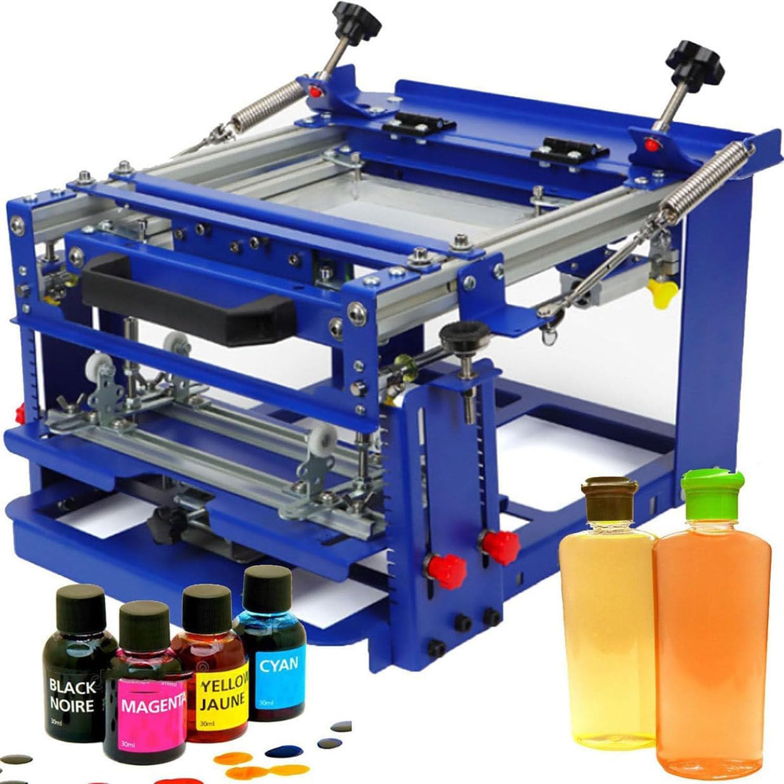 Máquina de serigrafía cilíndrica, Impresora cilíndrica para Botellas de Superficie Curva cilíndrica de 80 mm de diámetro, máquina de serigrafía para bolígrafos, Vasos, Botellas