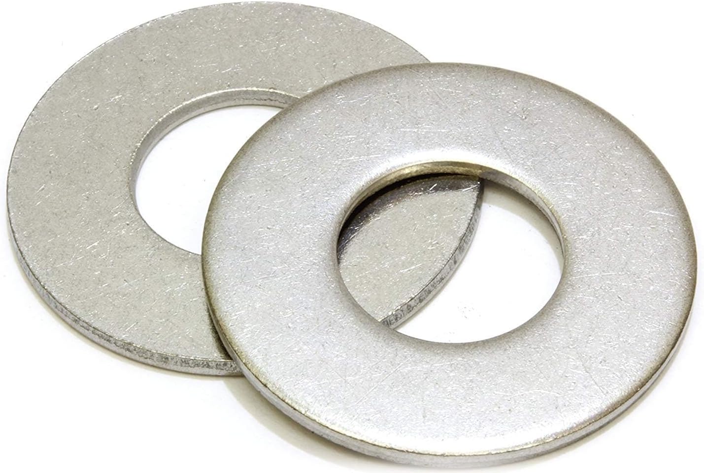 3/8" Stainless Flat Finish Washer 7/8" OD (100pc) , 18-8 (304) Stainless Steel