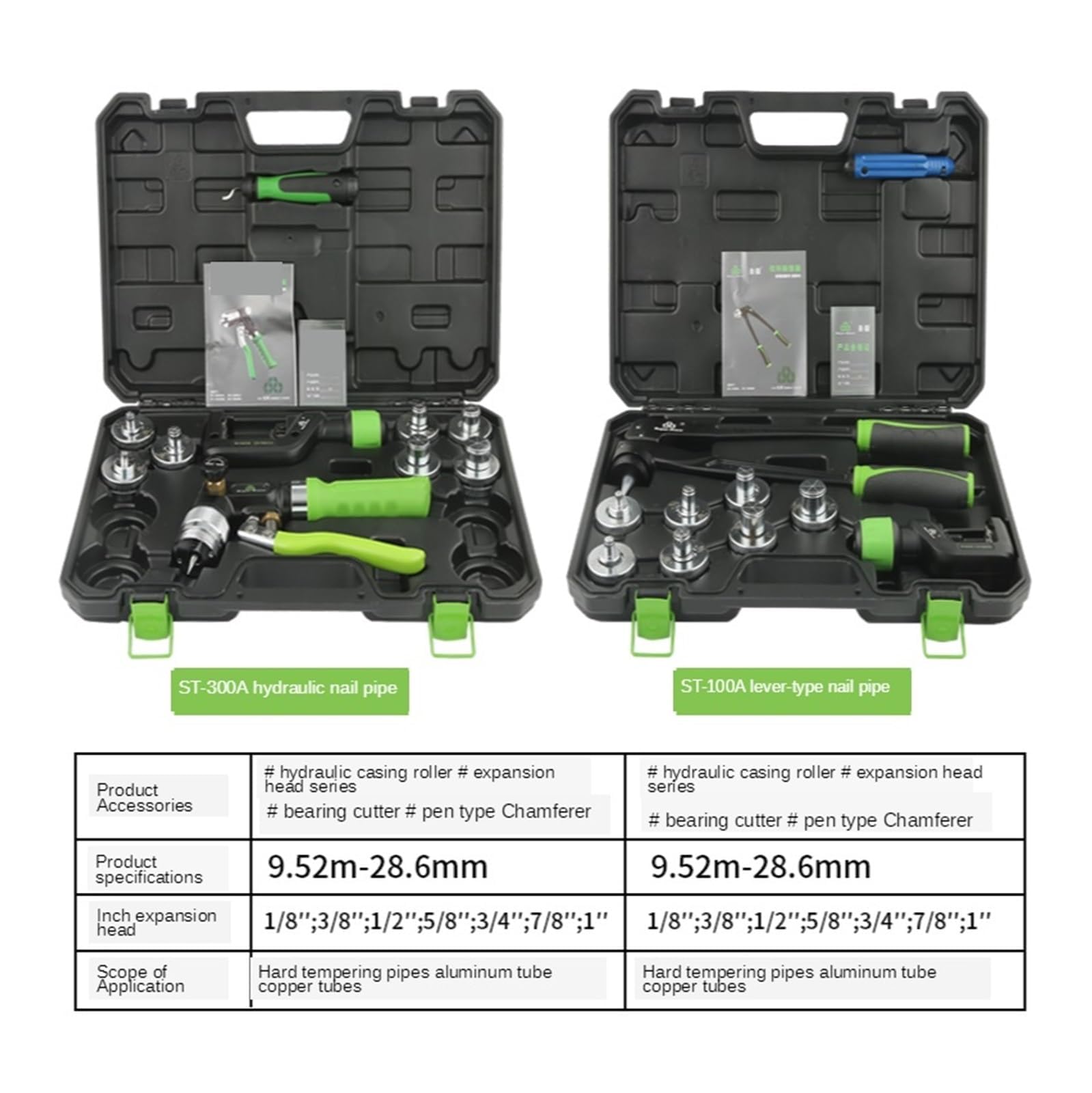 Herramienta expansora hidráulica para tubos de cobre y aluminio, se adapta a 9,52-28,6 mm, ideal para expansión de tuberías de aire acondicionado