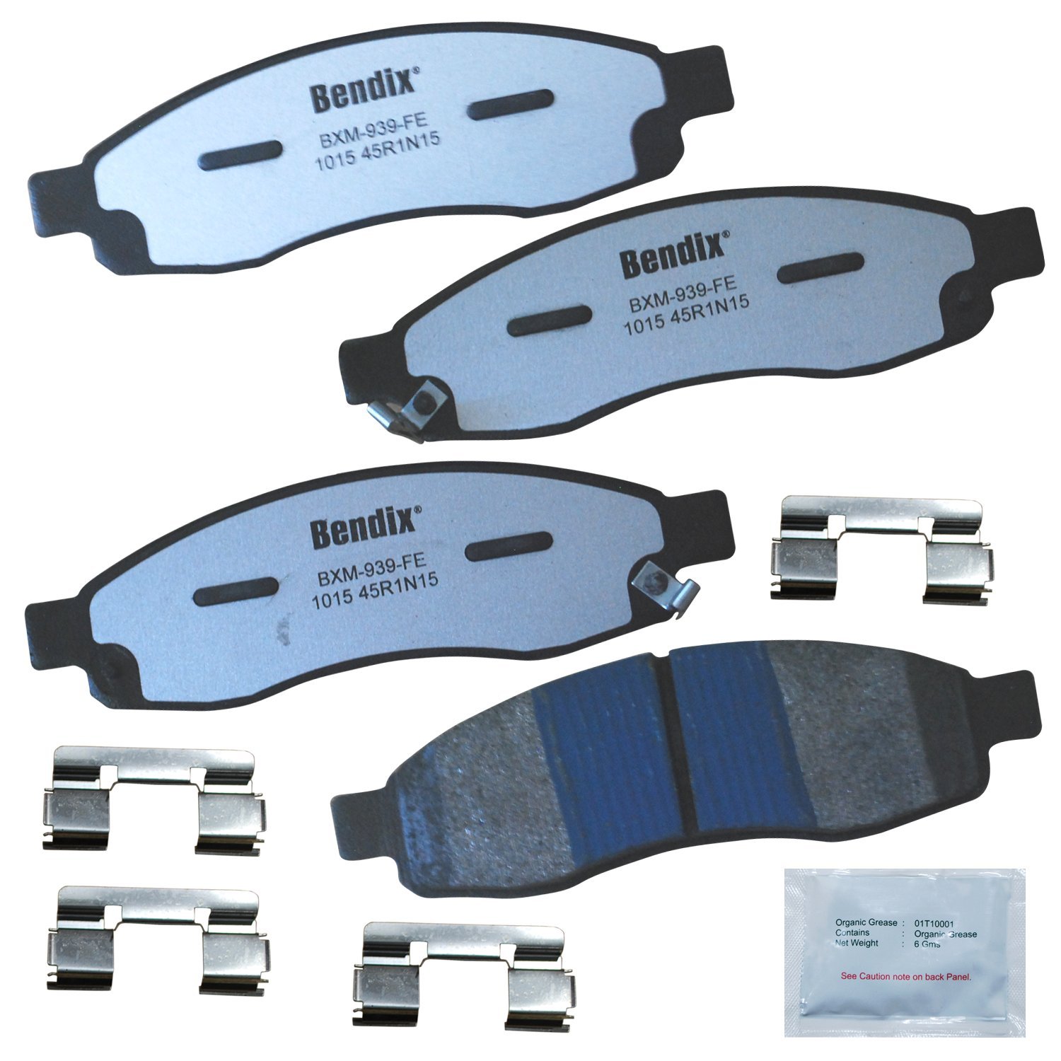 Bendix Fleet Metlok MKD1015FM Semi-Metallic Front Brake Pads for INFINITI QX56 2006-2004, Nissan Armada 2006-2005, Pathfinder Armada 2004, TITAN 2007-2004