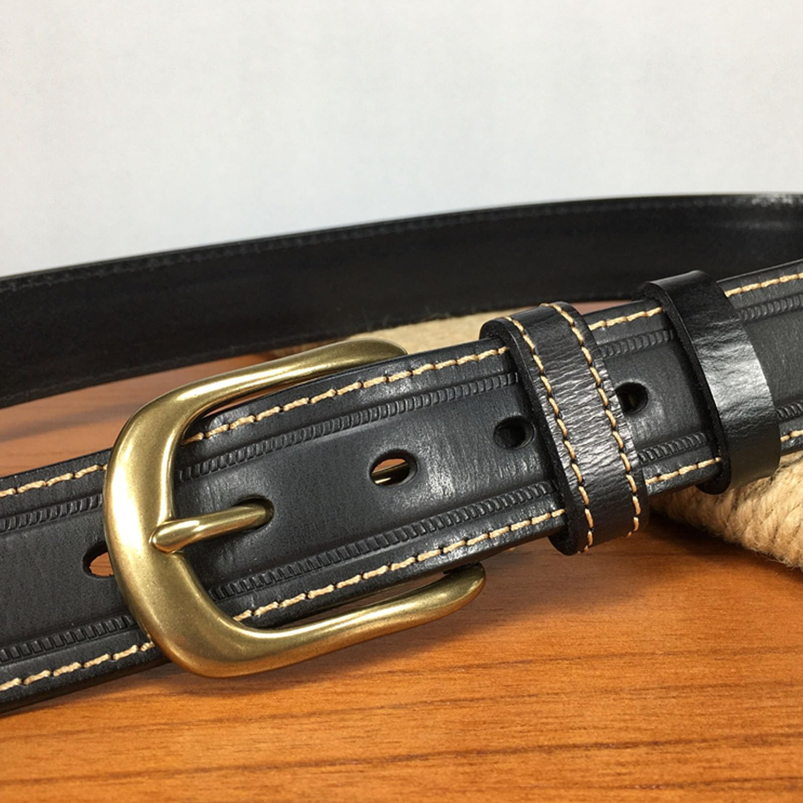 Cintura Uomo Pelle Fibbia ad Ardiglione, Cinture de Regolabile Western con Rivetti, Cintura de Borchiata Casual de Punk con Fibbia in Ottone Metallica,Nero,00CM/39.4''