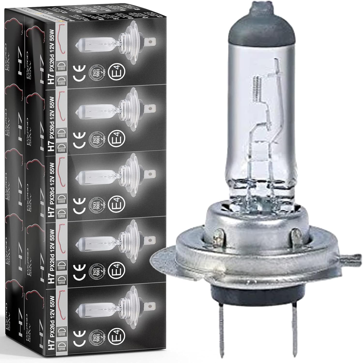 Xtremeauto H7 Headlight Bulb 55w 10 Pack Headlight Bulbs Car