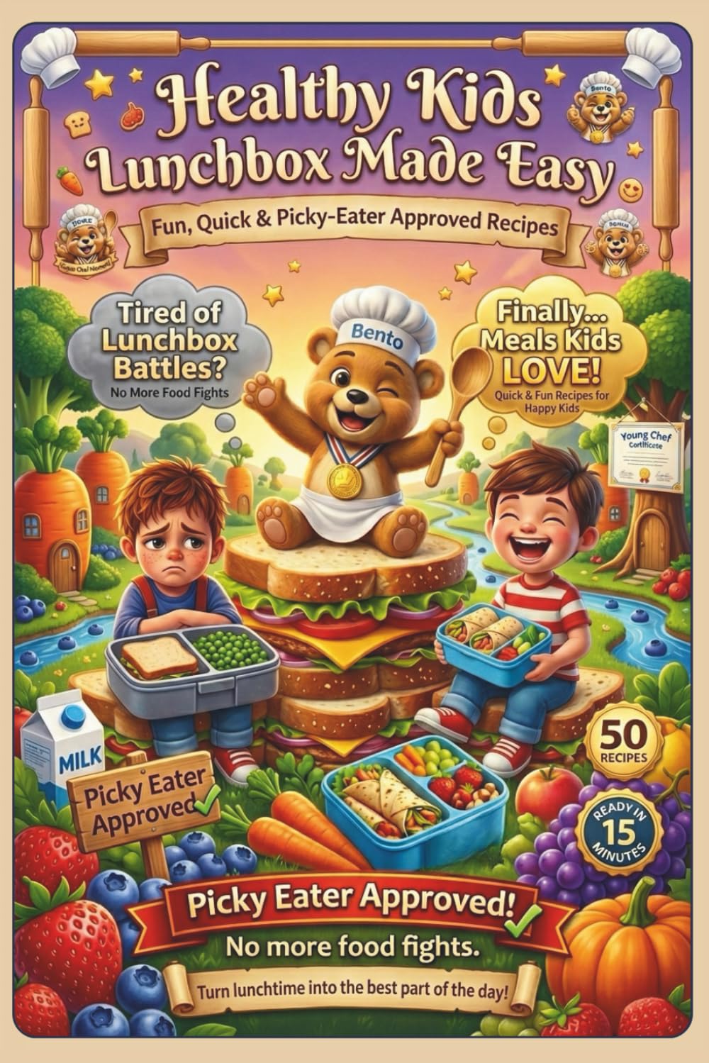 Healthy Kids - Lunchbox Made Easy: 50 Easy Sugar-Free Recipes for School Lunchboxes, Quick Breakfasts, and Healthy Family Meals