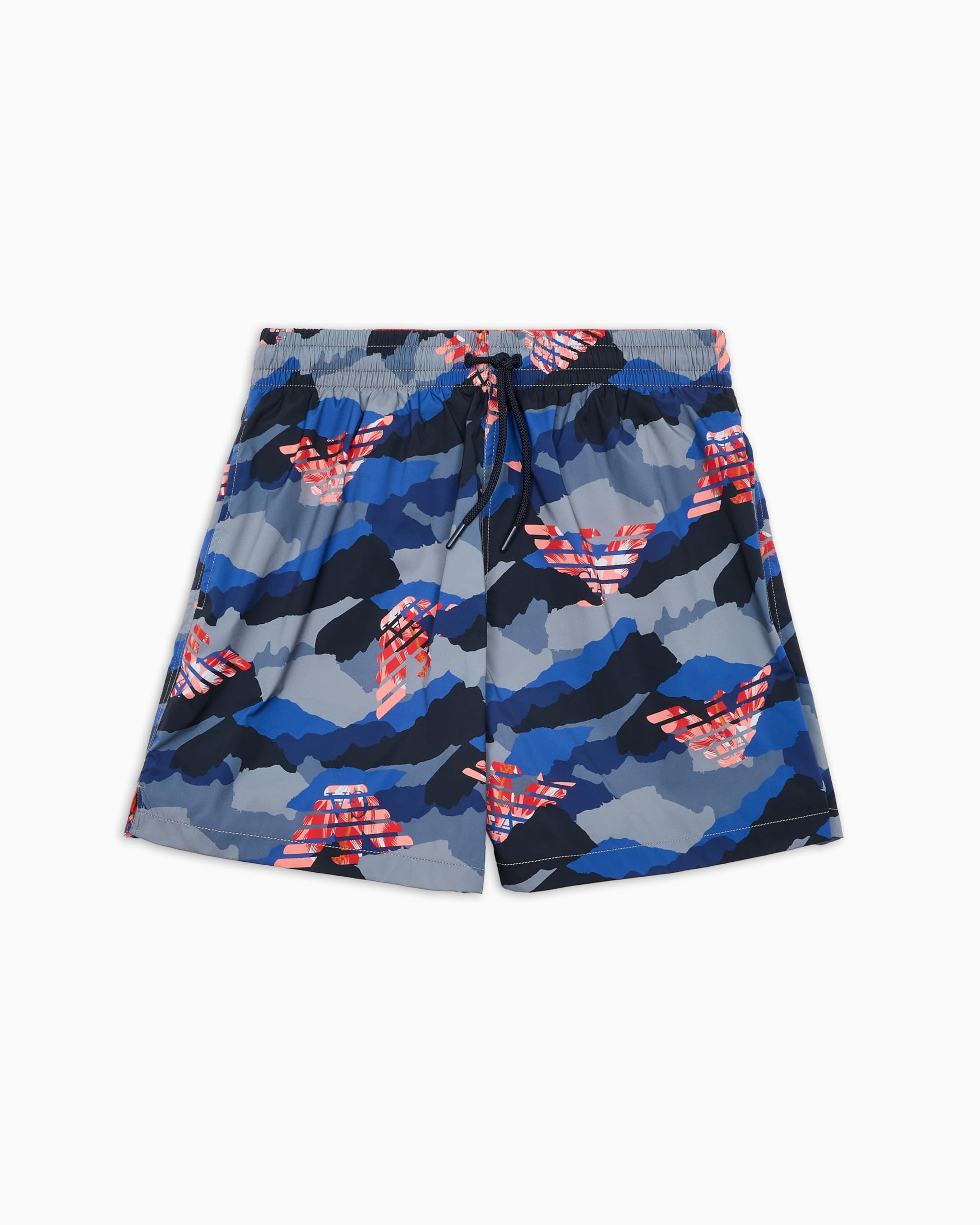 EMPORIO ARMANI Man Makro Eagle Mid Boxer Blau XXL, Camu Blue/Eagles, XXL