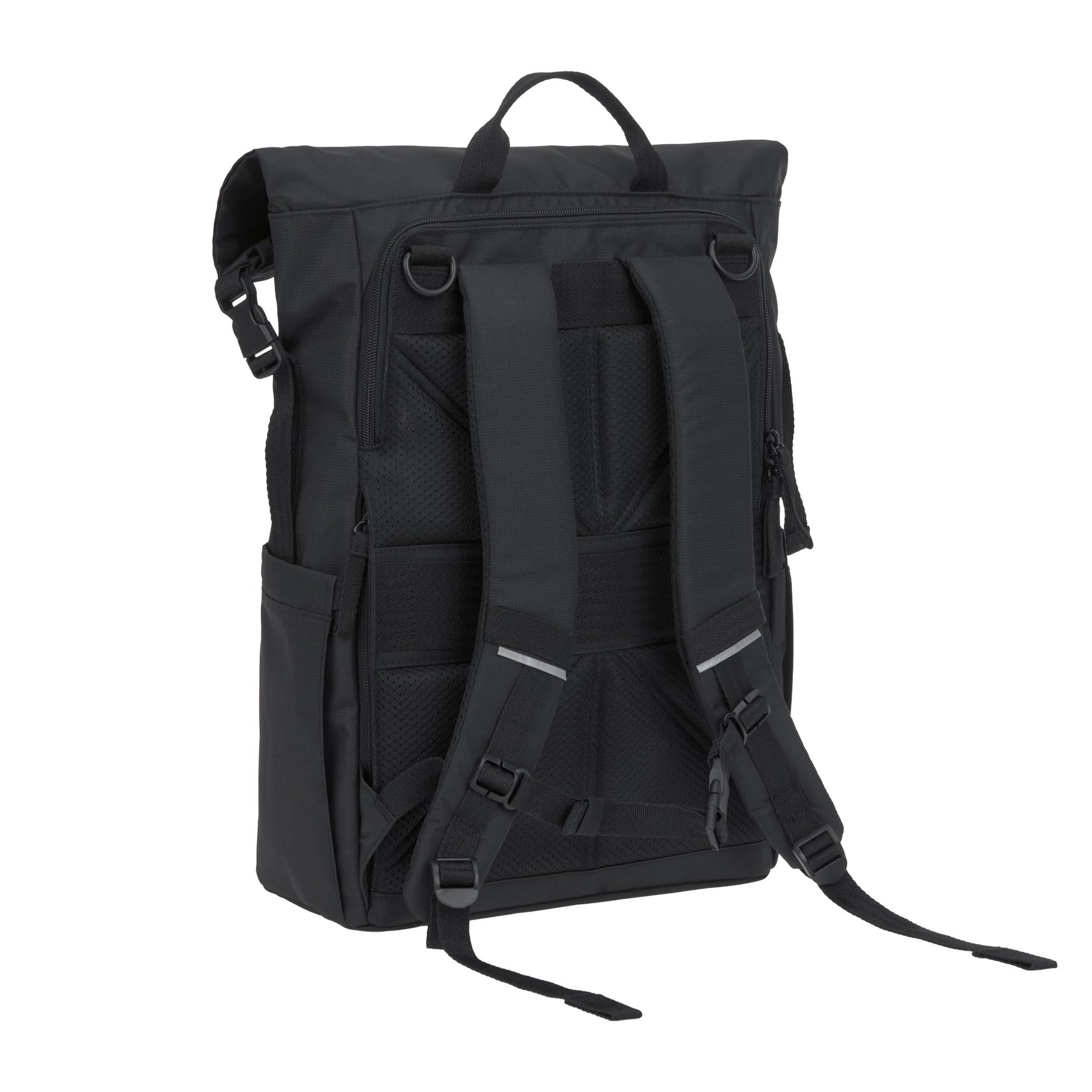 LÄSSIG Zaino fasciatoio Borsa fasciatoio Zaino con fasciatoio, attacco per carrozzina, portabiberon Prodotto in modo sostenibile/GRE Outdoor Rolltop Backpack