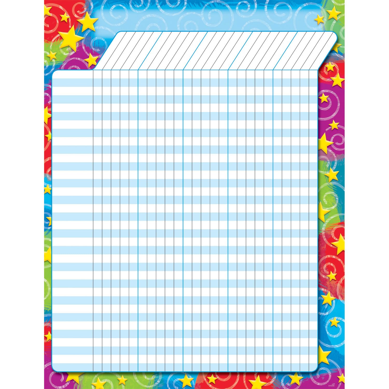 Trend Stars 'n Swirls Incentive Chart, Classroom Decor, 17" x 22"
