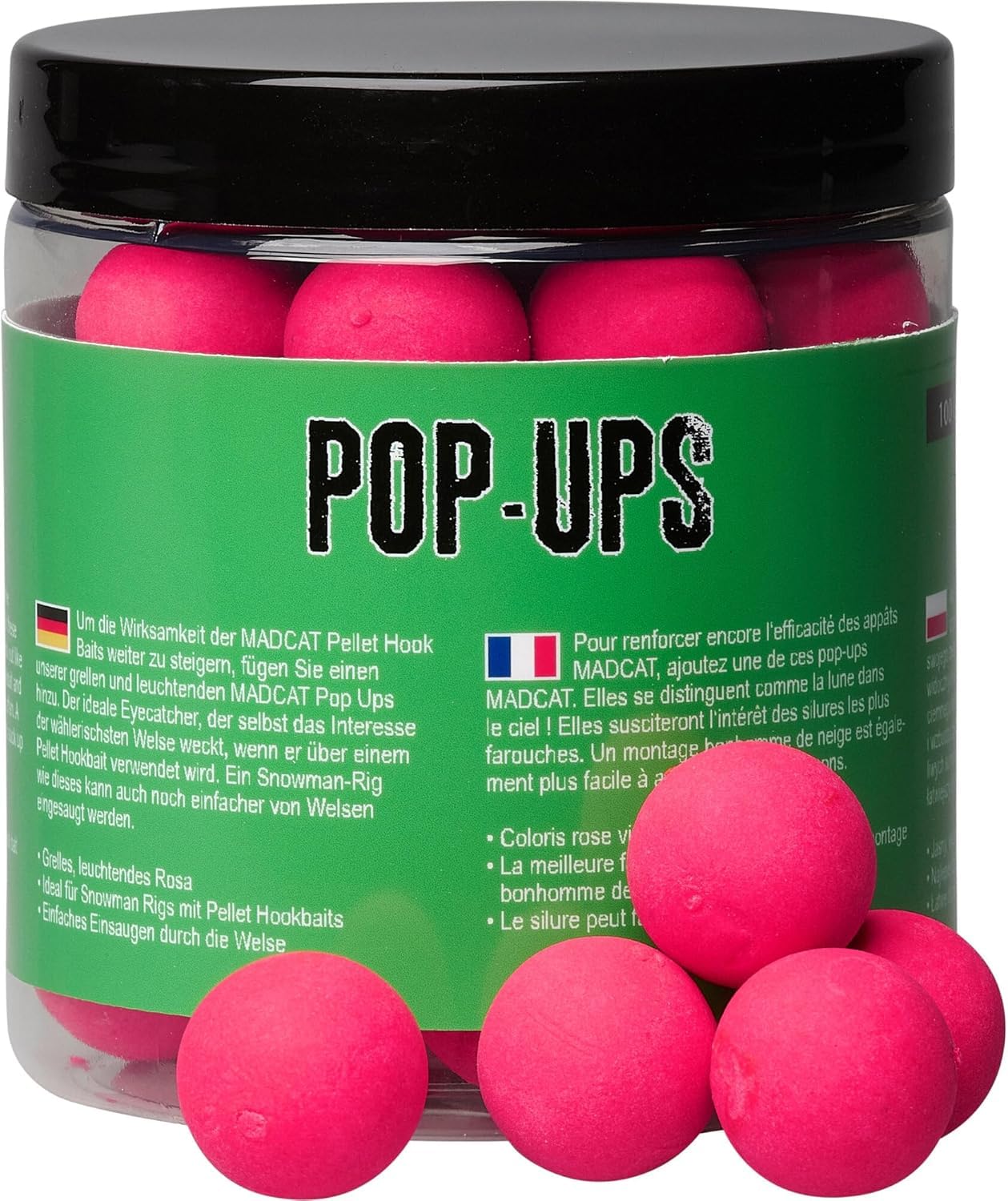 Madcat Wels Boilies Pop Up Bait Esca 20 mm -100 g Squid 70815