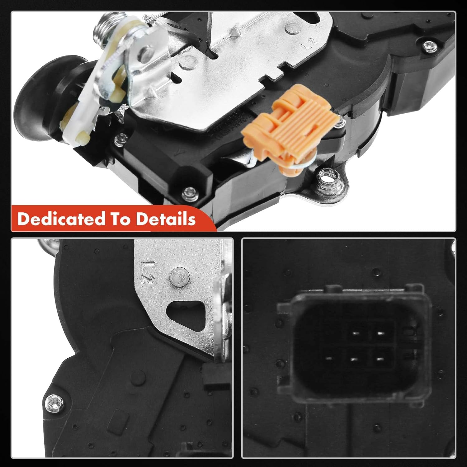 A-Premium Rear Left and Right Door Lock Actuator Motor Compatible with 2007 2008 2009 Cadillac Escalade Chevrolet Tahoe GMC Yukon, Door Latch and Actuator Assembly, 2-PC Set
