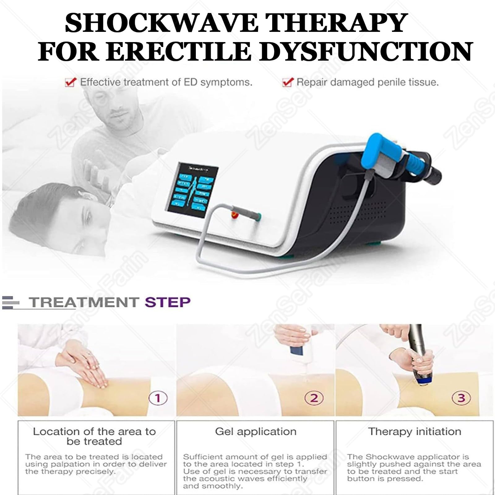 Macchina per Fisioterapia Ad Onde D'urto, Macchina per Onde D'urto Extracorporee Trattamento Ed Massaggiatore per Alleviare Il Dolore Muscolare Massaggiatore Muscolare per Tessuti Profondi