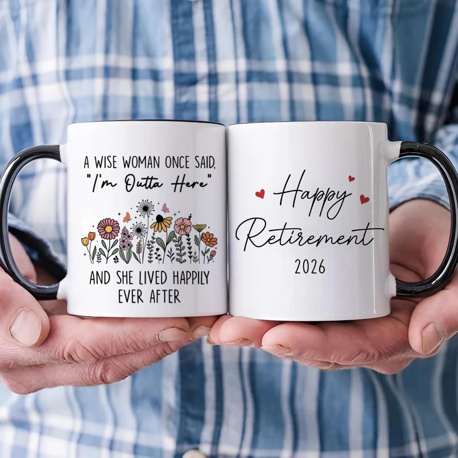 Retirement Gifts For Women 2026 Cup, Retired Mug, A Wise Woman Once Said Im Outta Here Coffee Mug, Retired Gifts Birthday Gift Christmas Presents for Female Mom Grandma Teacher Nurse Coworkers