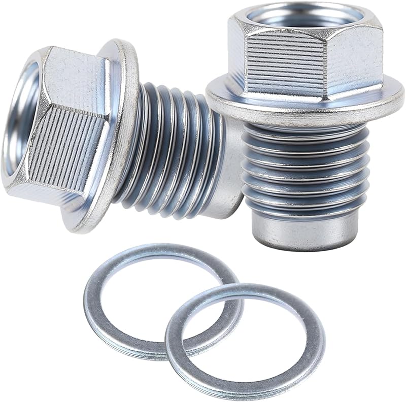 Bujão de óleo e arruela de esmagamento Sxaze 32195AA021 / 803916010 para Subaru – Kit com 2 bujões e 1 arruela