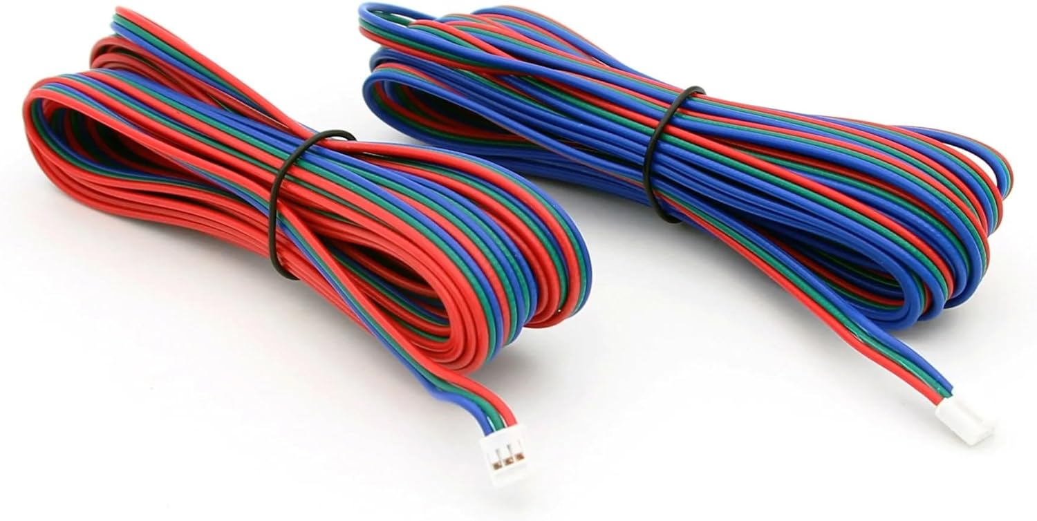 2-Pack 24AWG 16.4ft 3-Pin HY 2.0 Male-to-Female Extension Cable for KMG-3233 Motion Sensor & Daylight Sensor