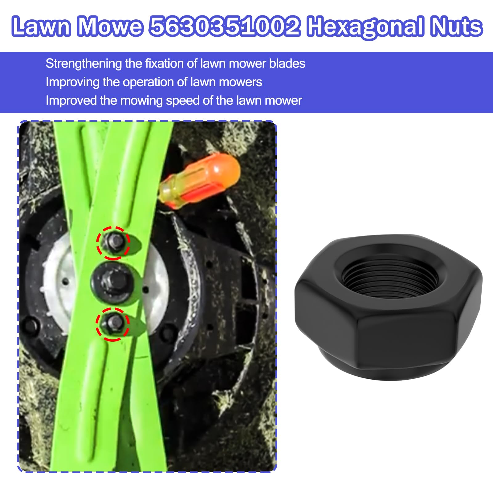 Snapklik.com : 5630351002 Torque Hexagon Lock Nut Replacement EGO Power ...