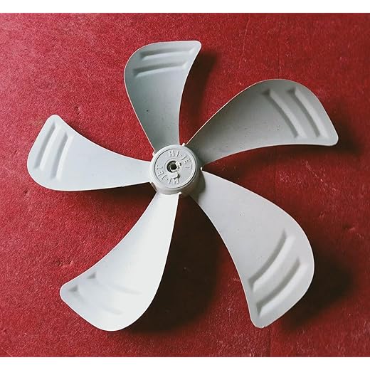SVDK Universal 5-Leaf Plastic Fan Blade | 11.5-Inch Diameter, 8mm Center Hole | Durable Fan Blade for Table, Wall & Pedestal Fans