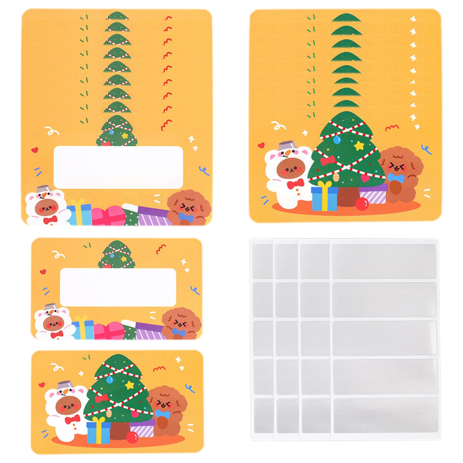 Wellrun 40PCS Christmas Scratch Off Cards,Holiday Party Game Cards with Scratch Film,Fun Xmas Handwritten Card for Kids Adults
