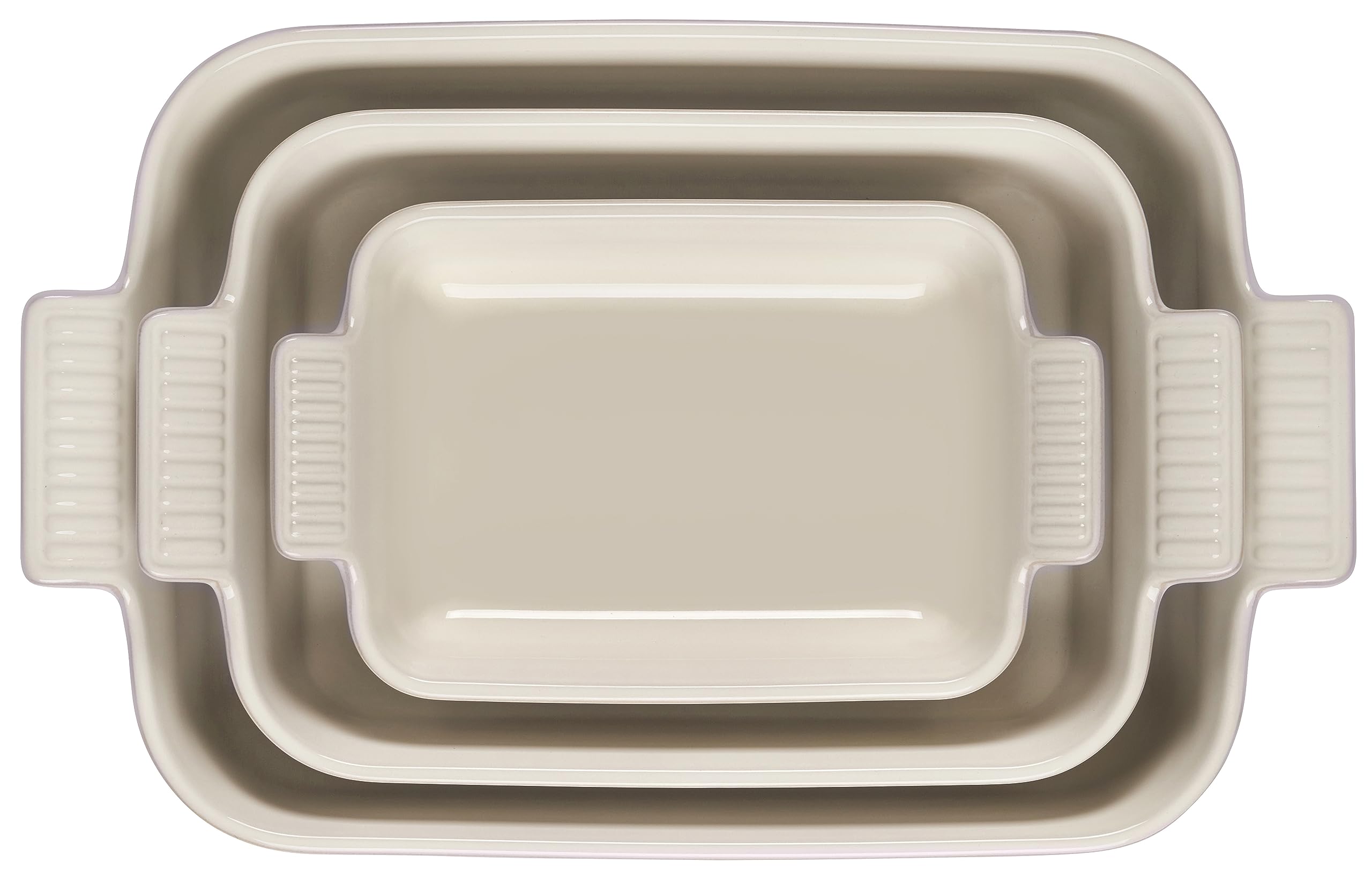 Amazon.com: Le Creuset Stoneware Heritage Set 3 Rectangular Dishes