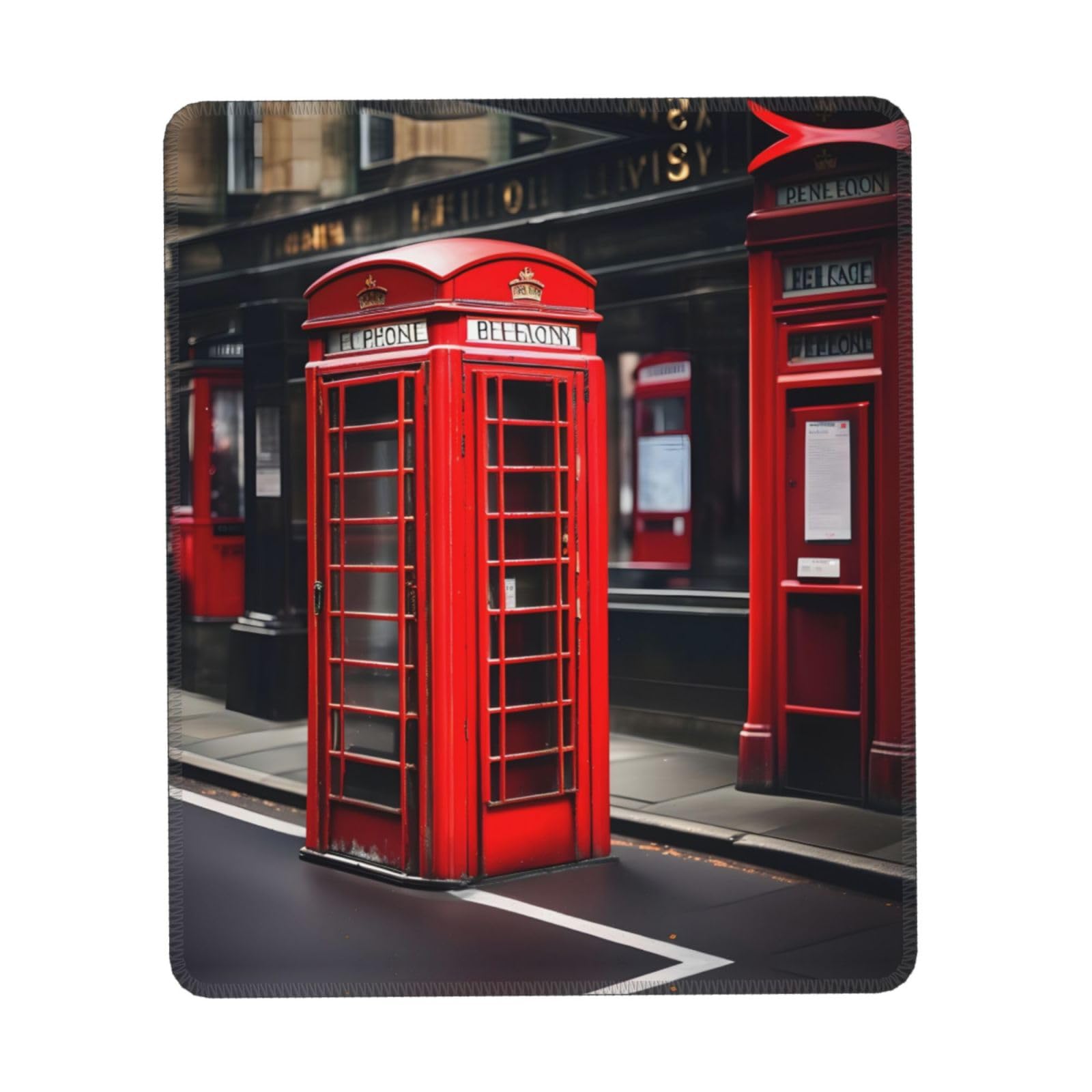 Tappetino mouse - mousepad- Colourlight - London Phonebox Gomma