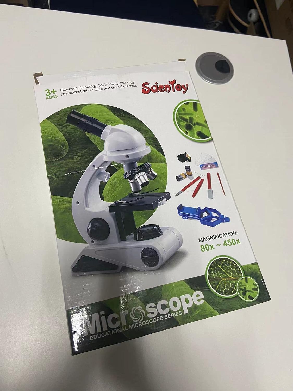Microscope for Kids, Microscope Science Kit for Beginner with LED Lights
