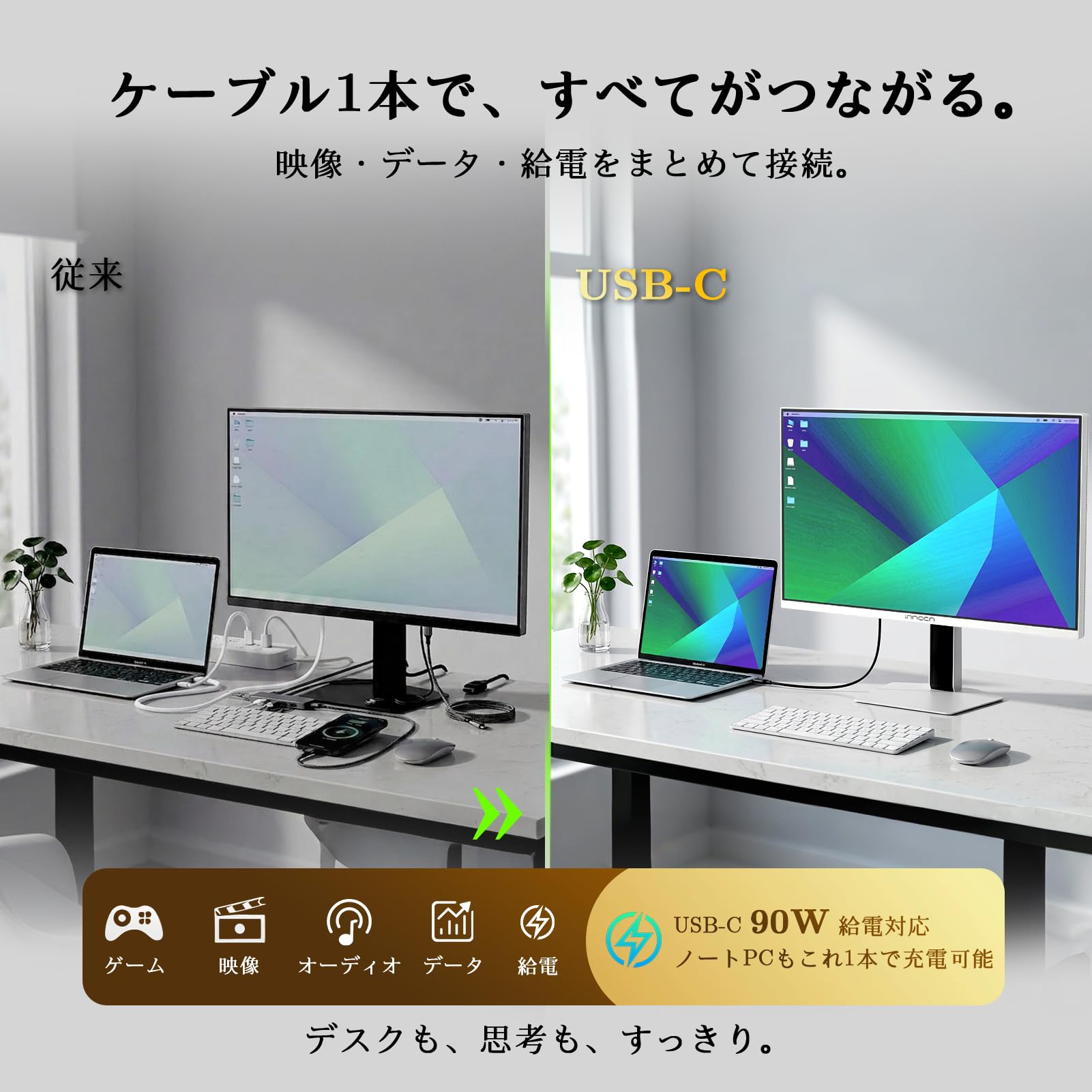 Amazon.co.jp: INNOCN GA27V1M MAX 27インチ 4K ゲーミングモニター QD