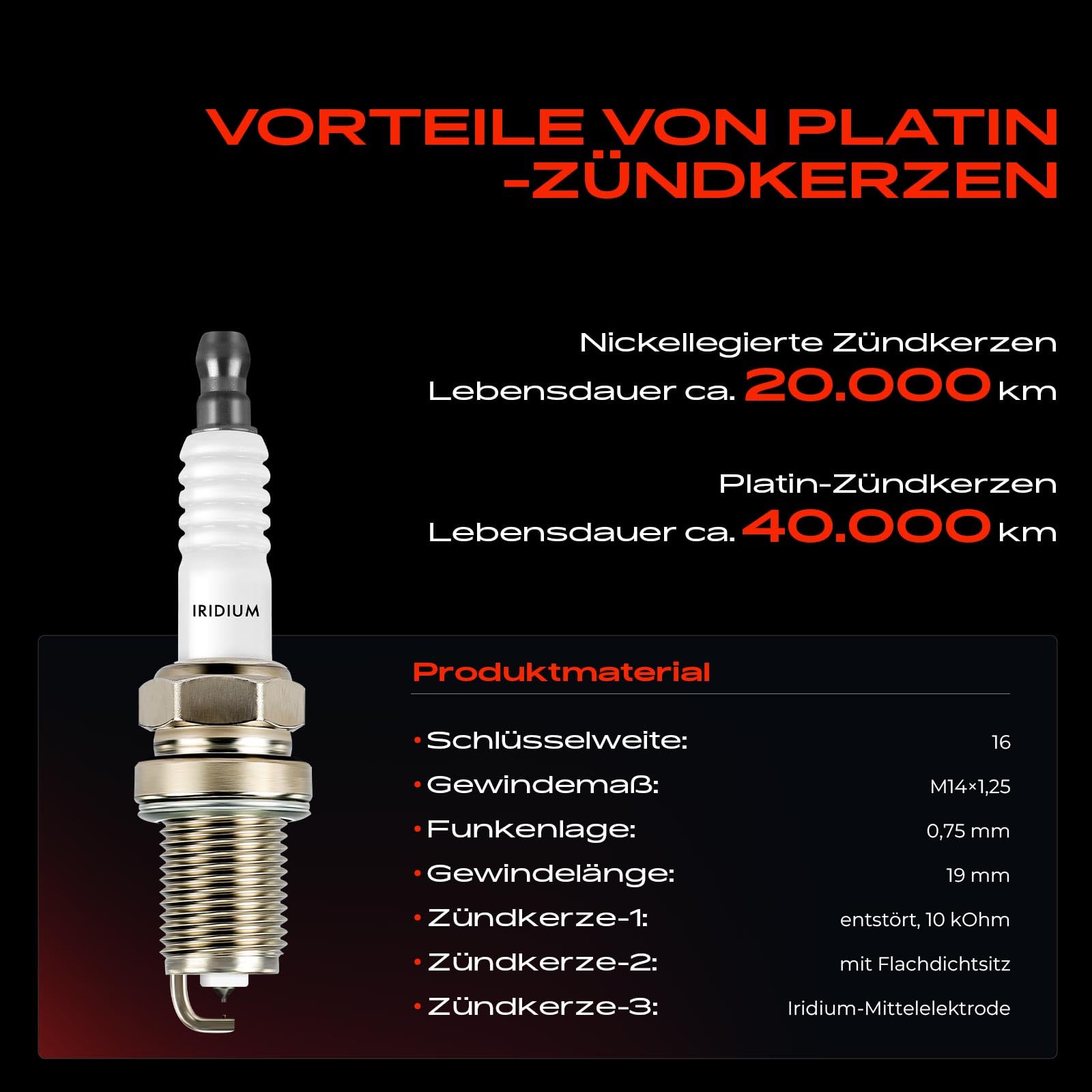 Frankberg 1 bobina di accensione + 4 candele benzina 6418 | Compatibile con: Golf IV Variante 1J5, New Beetle 1C1 9C1, B.o.r.a 1J2, T.o.u.r.a.n 1T1 1T2