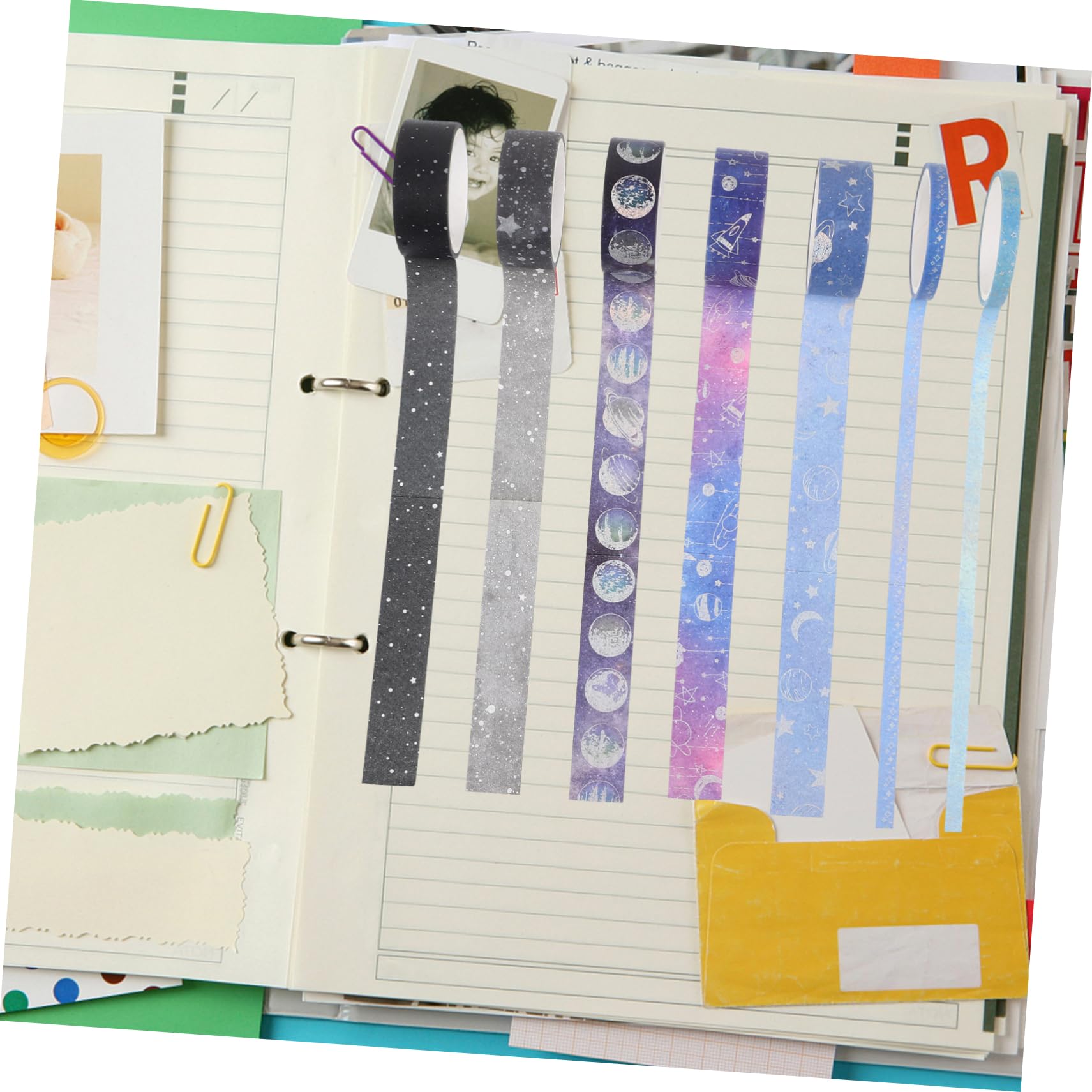 Uonlytech 5 Sätze Tape Set Handwerk Dekoratives Washi Tape Klebeband Zum Einwickeln Bastelband Washi-tape Für Scrapbooking Diy Klebeband Patch Aus Japanischem Papier 19 Rollen * 5