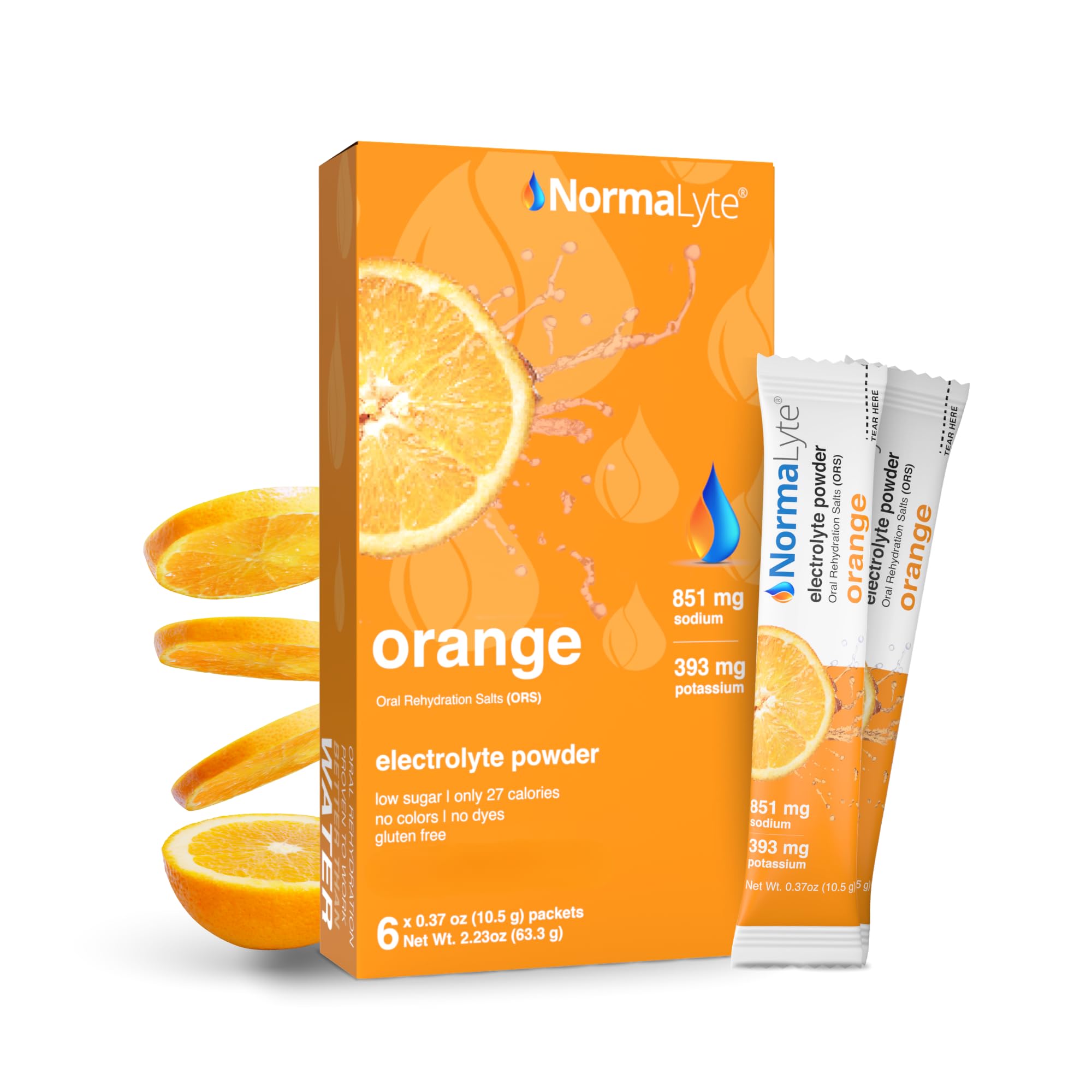 NormaLyte Orange Electrolyte Powder Packets, Hydration Stick, 30 Count — Amazon image 9