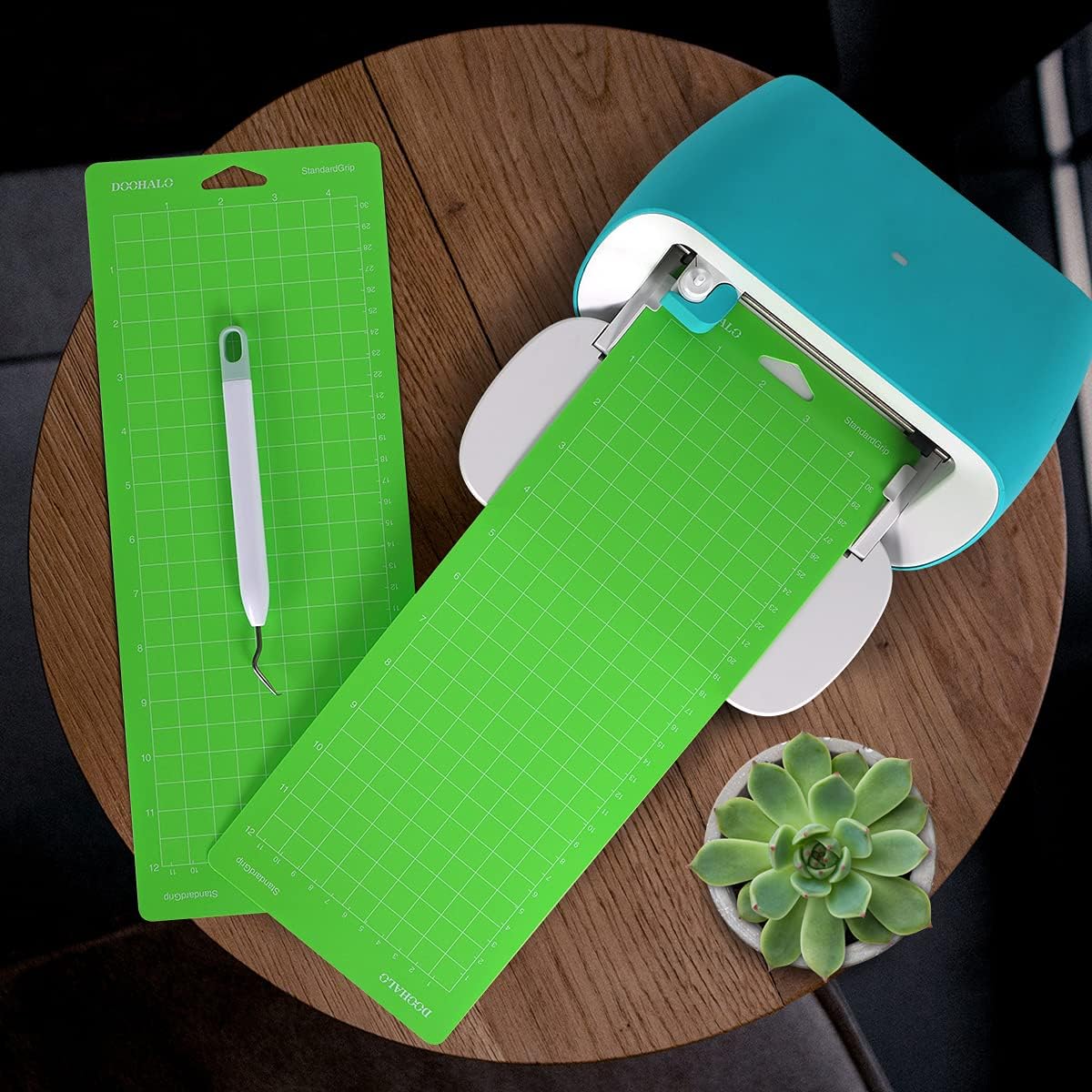 DOOHALO Cutting Mat for Cricut Joy Machine 3 Packs Replacement Adhesive Cut Mats for Cricut Joy Green Color for StandardGrip