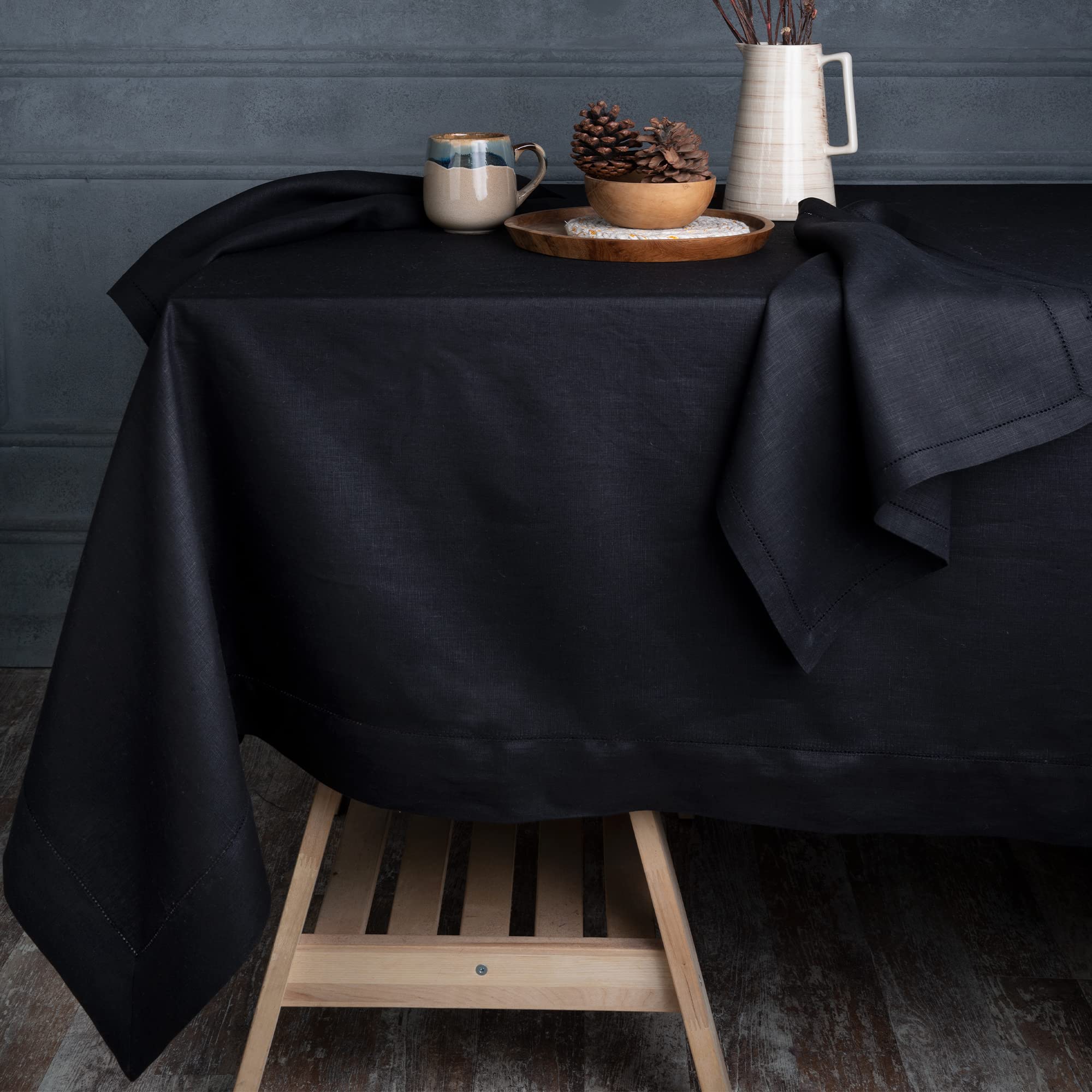 日本正規品 D´Moksha Homes eBay Linen Tablecloth Hemstitch Linen 60 x 108