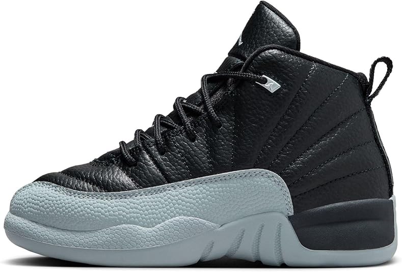 Jordan Little Kid's 12 Retro Baron Black/Wolf Grey-White (151186 010)