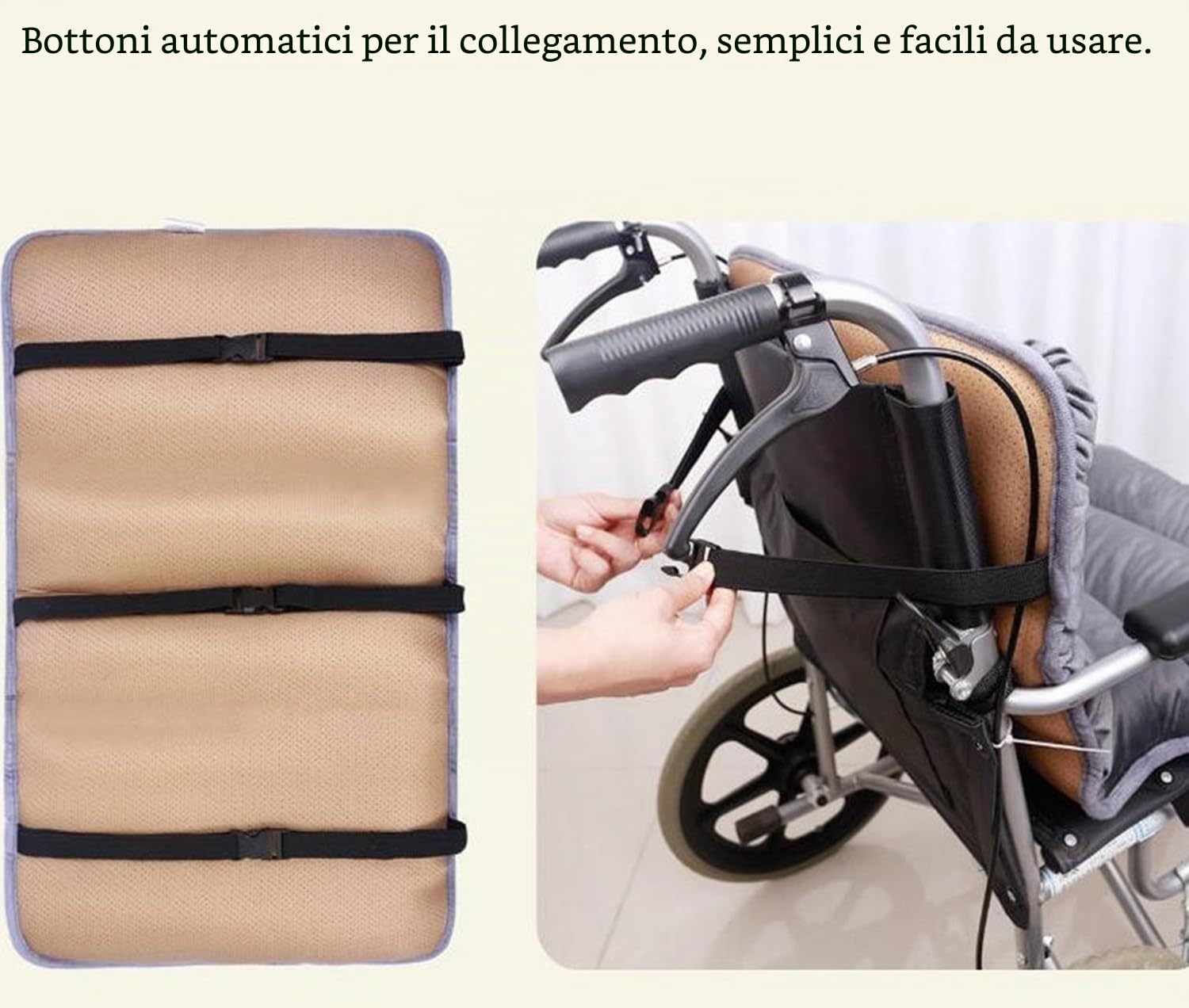BLUEZY Cuscino per Schienale per Sedia A Rotelle, Cuscini A Pressione per Piaghe da Decubito sul Fondo, Cuscino con Schienale Antidecubito Cuscino Ortopedico per Carrozzina A