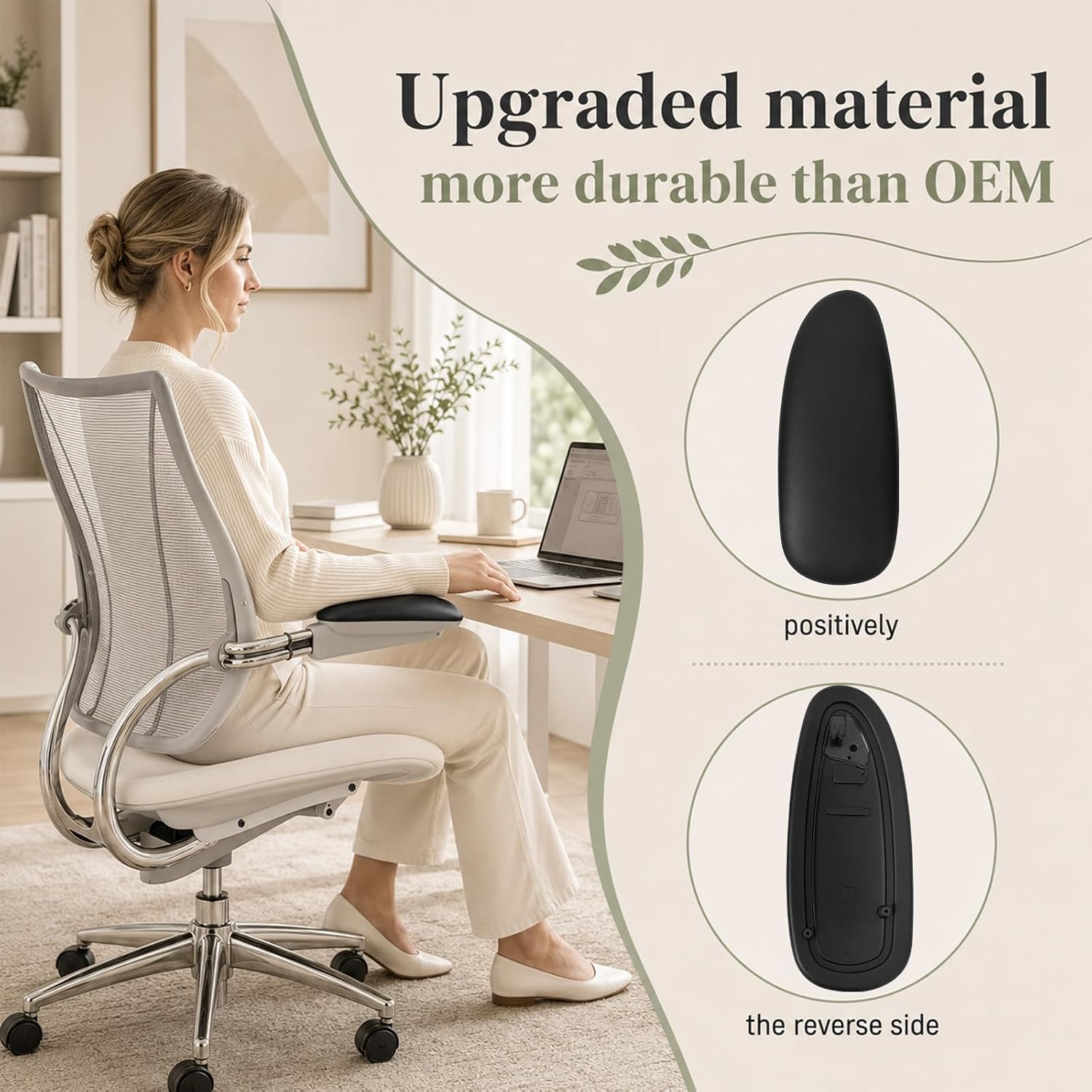 Arm Pads Replacement for Humanscale Liberty Office Chair