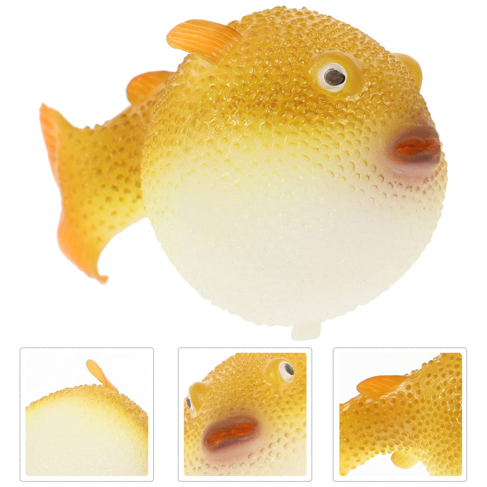 POPETPOP Luminous Puffer Fish Tank Aquarium Decoration, Fluorescent Simulation Puffer Cool Fish Tank, Fish Tank Decoration, Fake Fish Aquarium