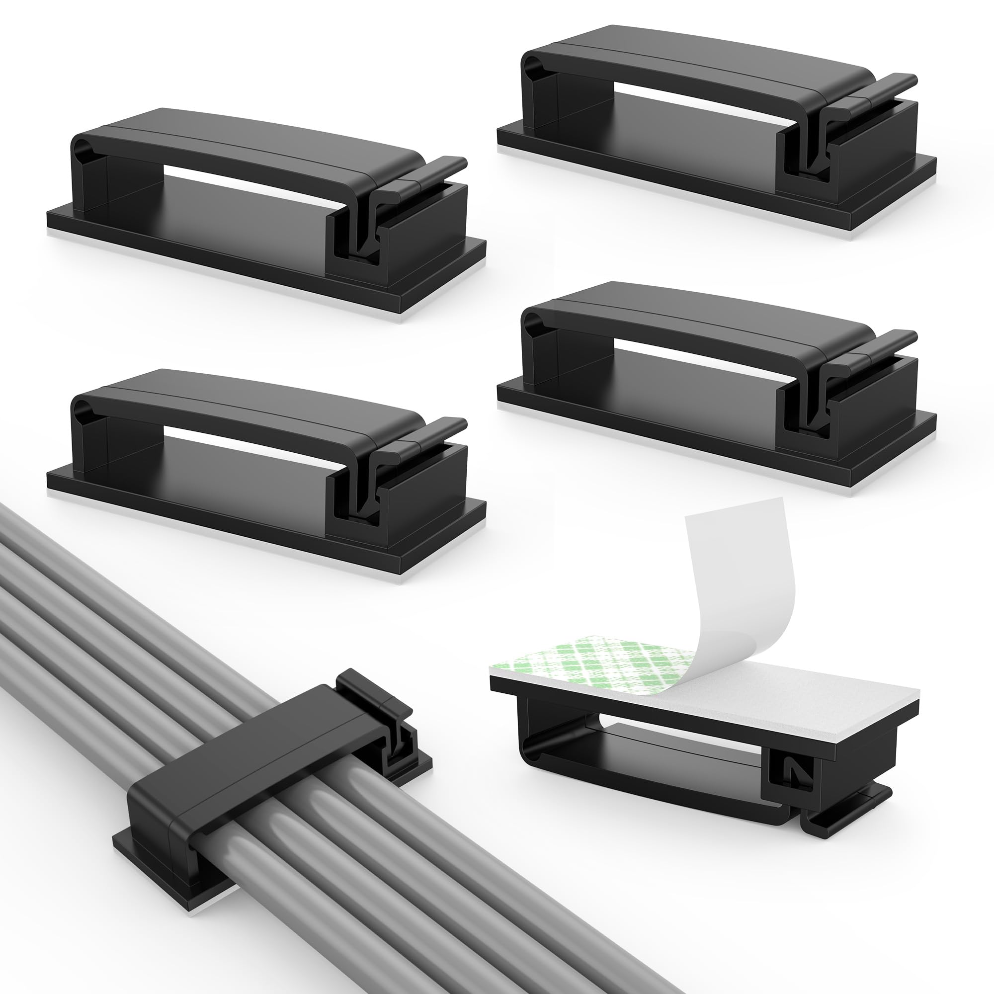 Attaches pour câbles autocollantes pour stopper le désordre des fils PC