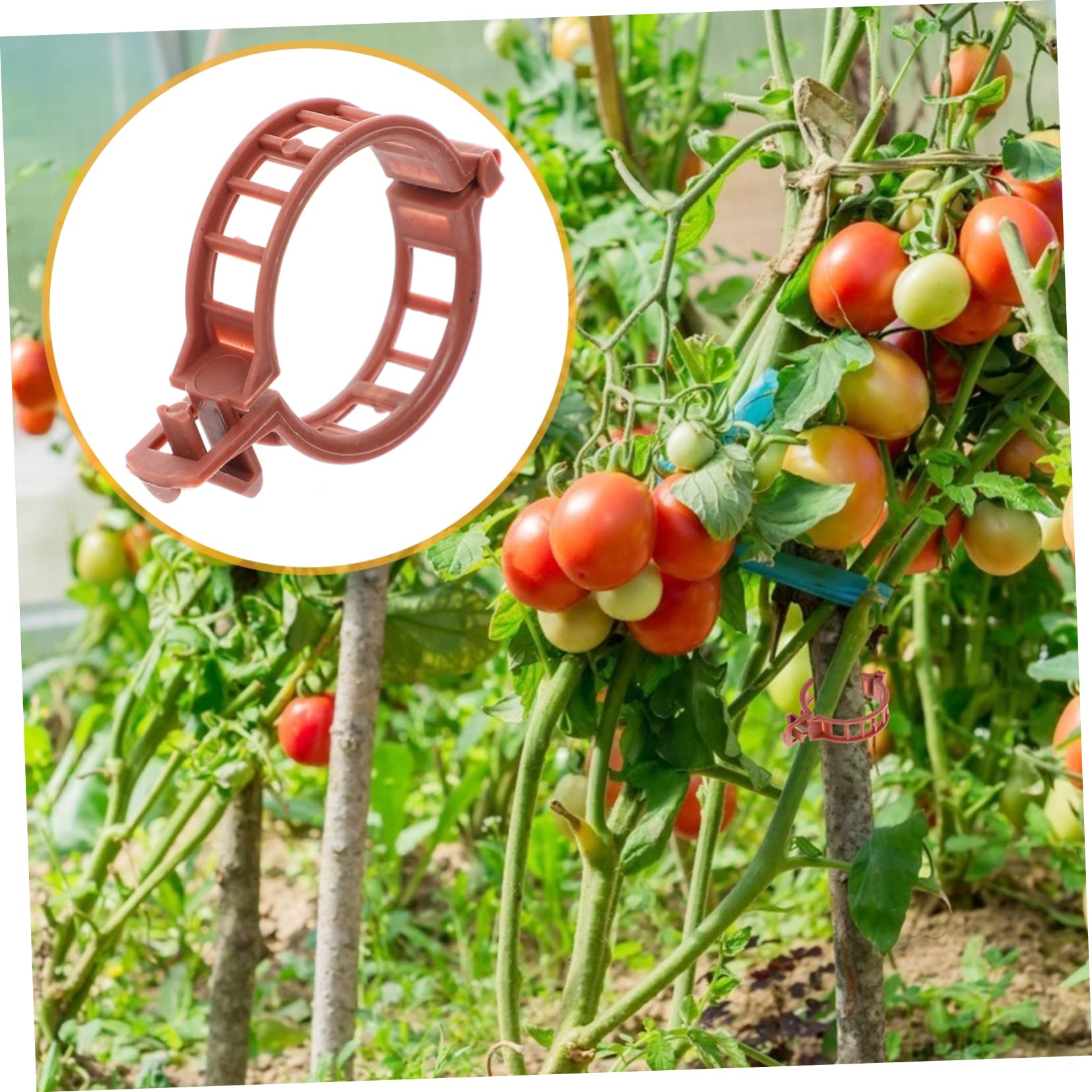 Abaodam 400 Stck. Pflanzenclips Clip-Spalier Pflanze aufrechter Clip Halteclips für Gewächshäuser Anlage pflanzclipse Plant Clips Befestigungsclips für Tomatenreben Veredelungsclip Plastik