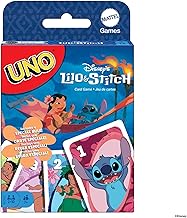 Mattel Games UNO Disney's Lilo and Stitch Card Game for Children, Adults and Families with Cards and Rules Based on the Movie JCC10