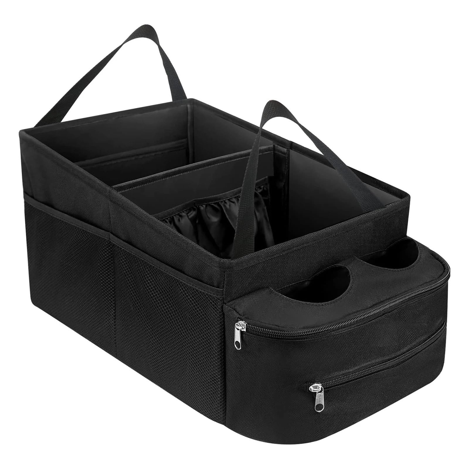 Almacén Antideslizante Durable‌ Organizador de maletero de coche, caja de almacenamiento, antideslizante, impermeable, para bolígrafo, taza de agua, organizador de teléfono Organizador de Maletero‌