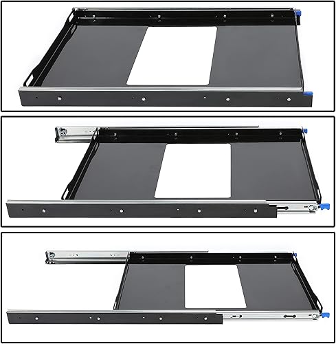 Miniatura 5 de HECASA Bandeja deslizante para refrigerador portátil de 28 a 65 L para caravana, camioneta, remolque, acero recubierto en polvo