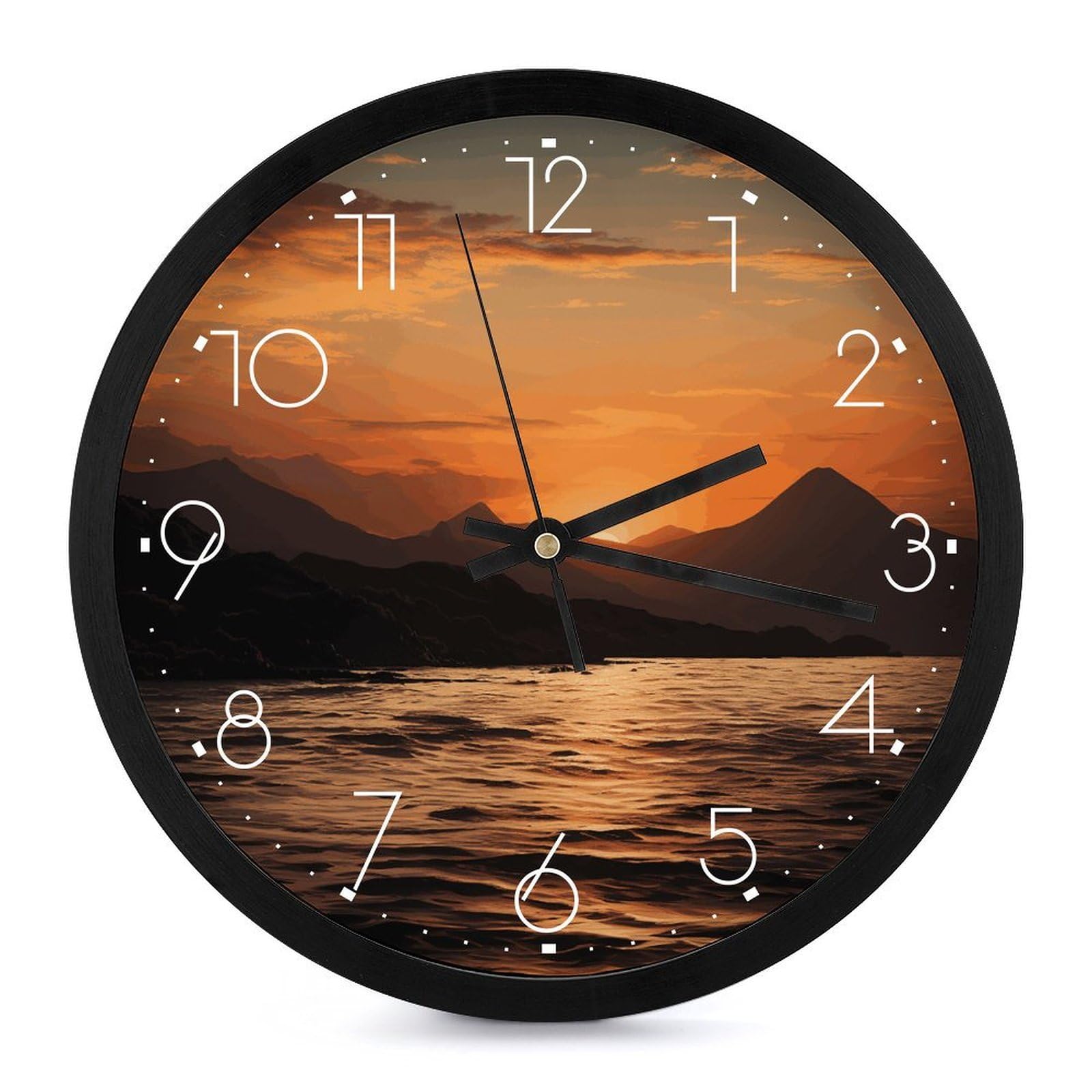 Horloge murale moderne sans tic-tac pour retrouver le sommeil dans votre chambre à coucher