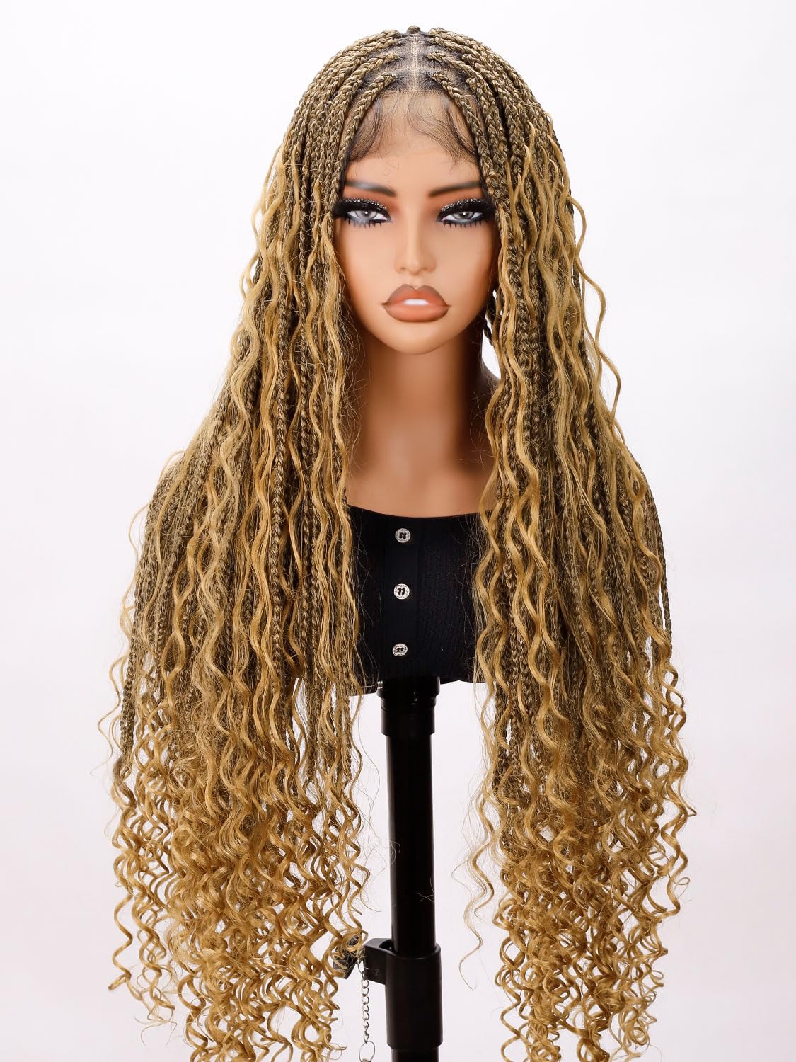 Amazon.com : Sangtok Boho Braided Wigs for black women, Knotless Box ...