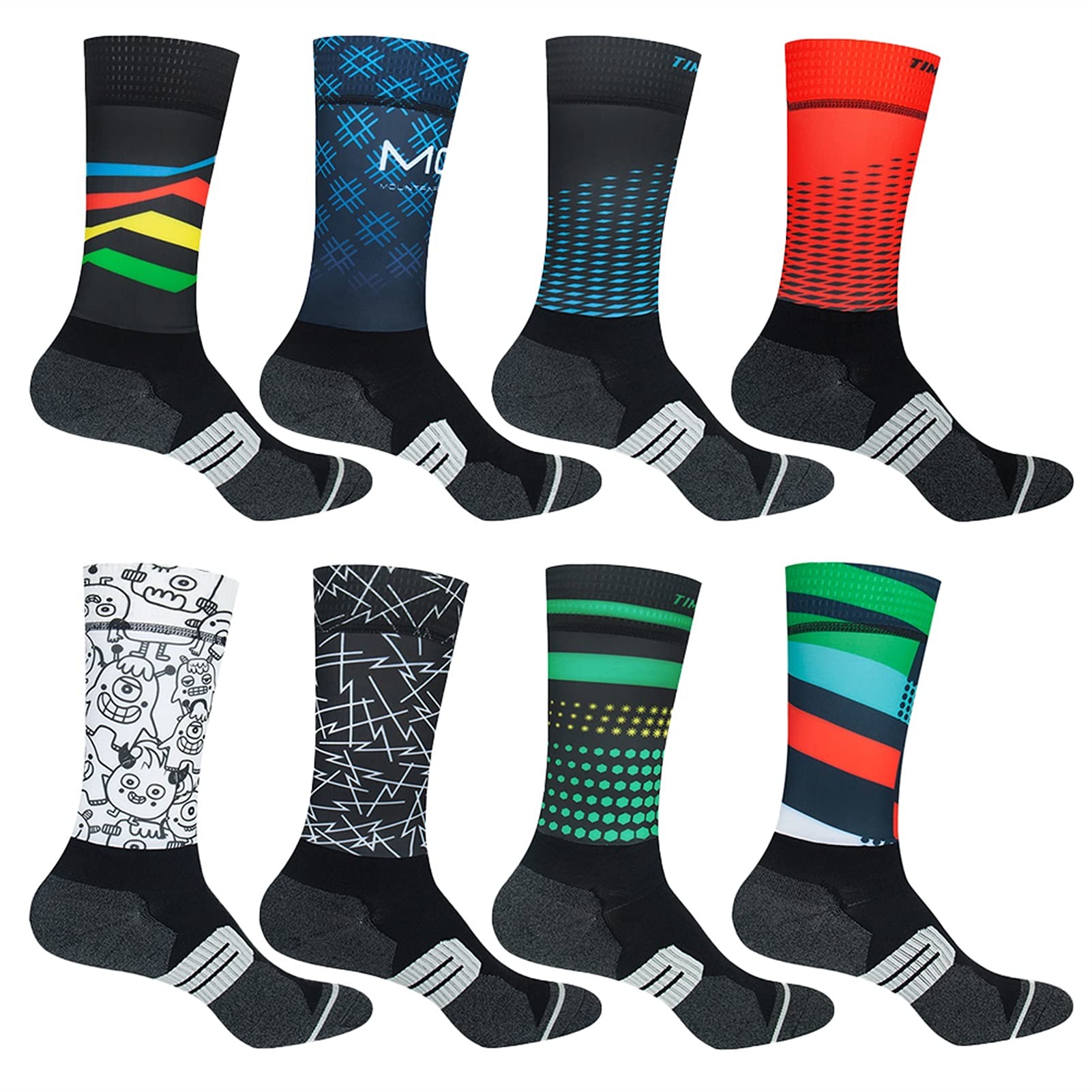 Antideslizante profesional calcetines de bicicleta de bicicleta de compresión de bicicleta calcetines deportivos hombres y mujeres calcetines deportivos calcetines de ciclismo de carreras calcetines d