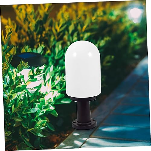 Miniatura 7 de Lámpara de pared blanca para jardín, globo de repuesto, pantalla de plástico para exteriores, lámpara de poste para exteriores, pantalla de piso,