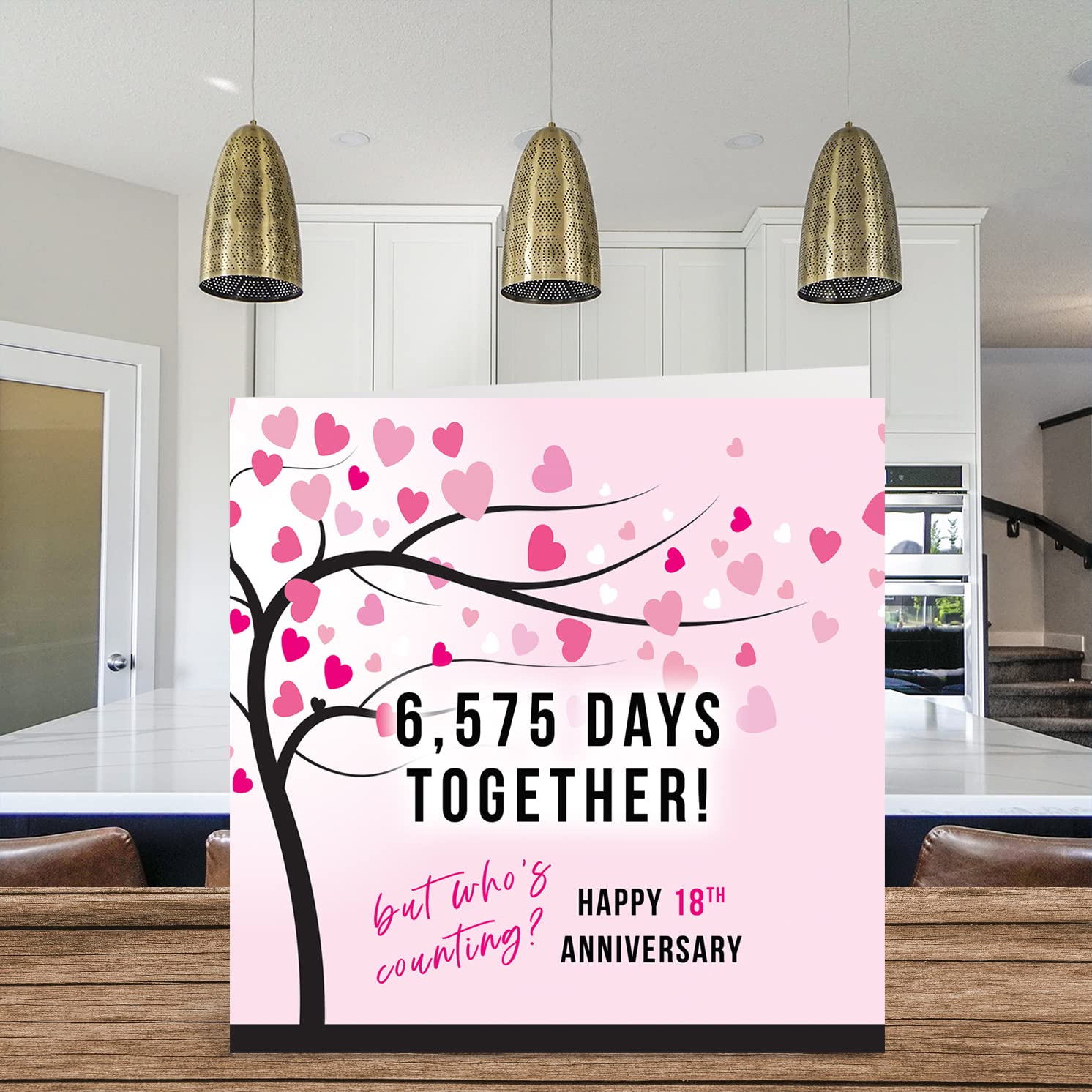 Richesele Carte D'anniversaire De Mariage 18 Ans – Carte Portefeuille Happy 18th Anniversary – Décorations Cadeaux Pour Mari, épouse, Lui, Elle