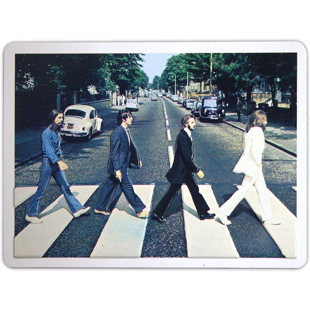 The Beatles Abbey Road Embossed Fridge Magnet One Size