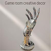 Vista 4 de Cyberpunk - Mano mecánica Silverhand, soporte para control de juegos, estilo punk, steampunk, moderno, decoración del hogar, decoración de sala