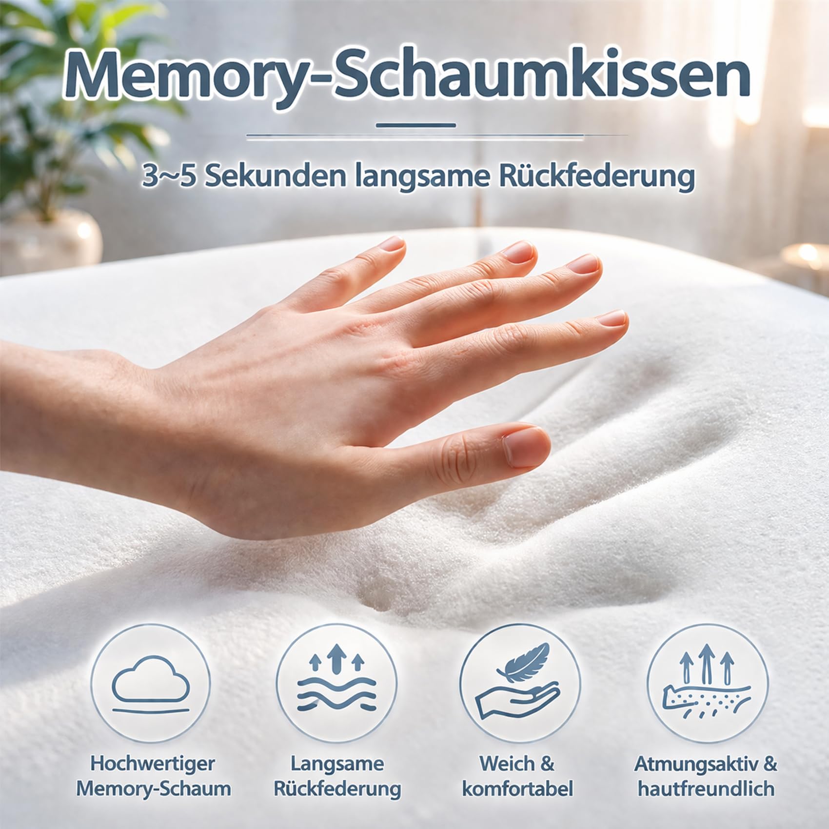 Curo Sleep Kissen Original, Curo Sleep Kissen, Ergonomisches OrthopäDisches Kissen Mit Konturierter SeitenstüTze, Bietet UnterstüTzung für Seiten, RüCken und Bauchposition (Schwarz)