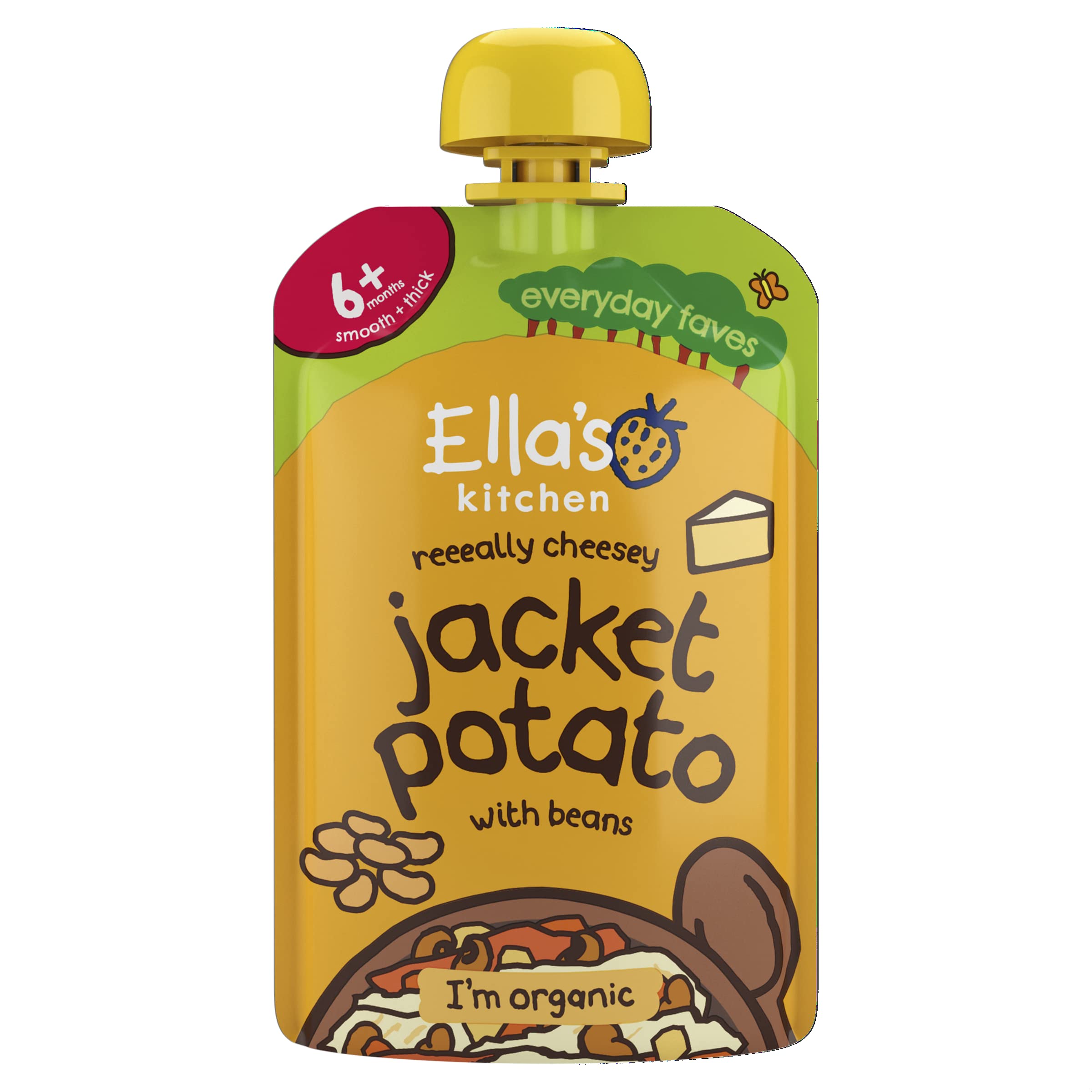 Ella's Kitchen Jacket Potato with Cheese + Beans 100gx7